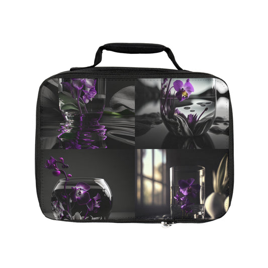 Lunch Bag Purple Orchid Glass vase 5
