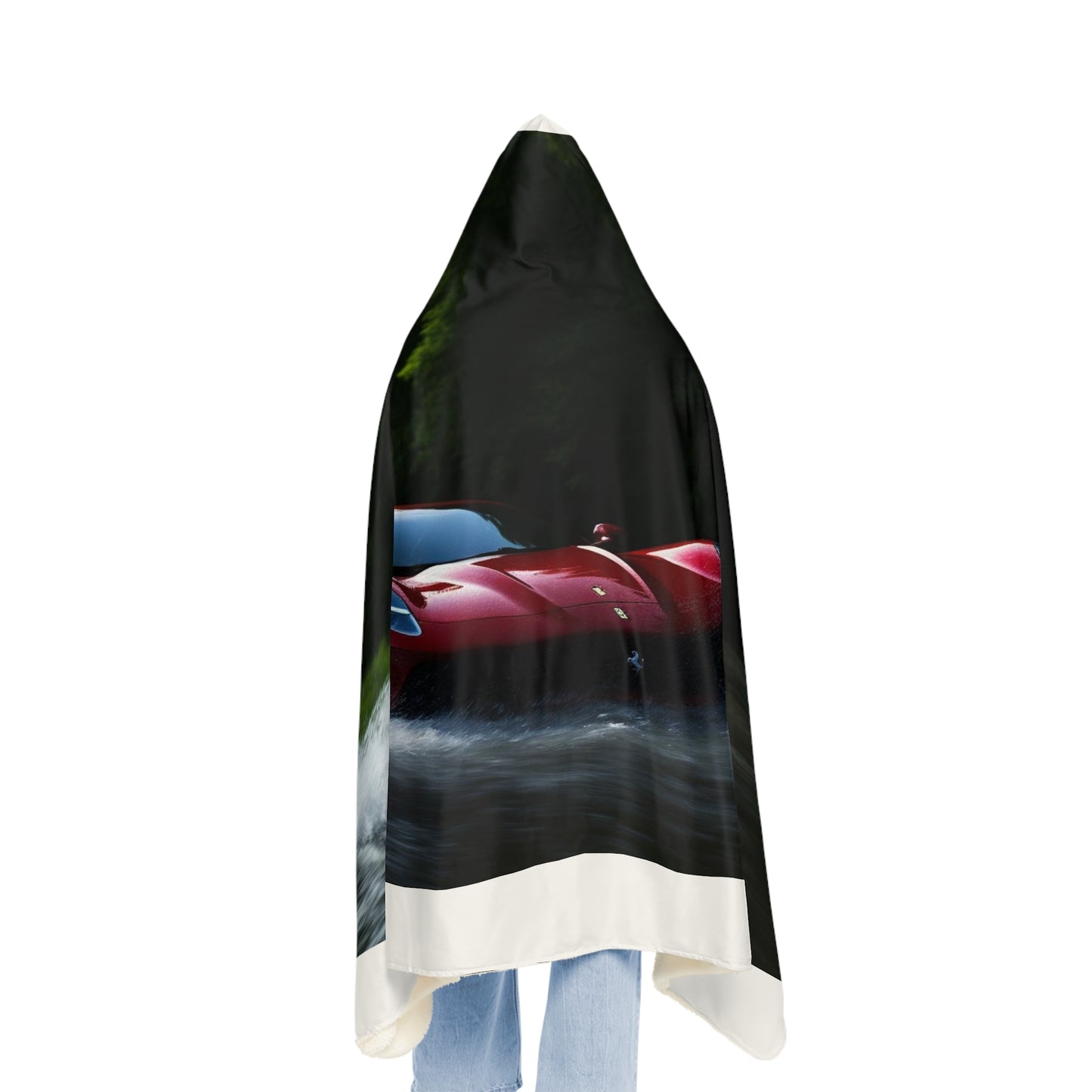 Snuggle Hooded Blanket Water Ferrari Splash 1