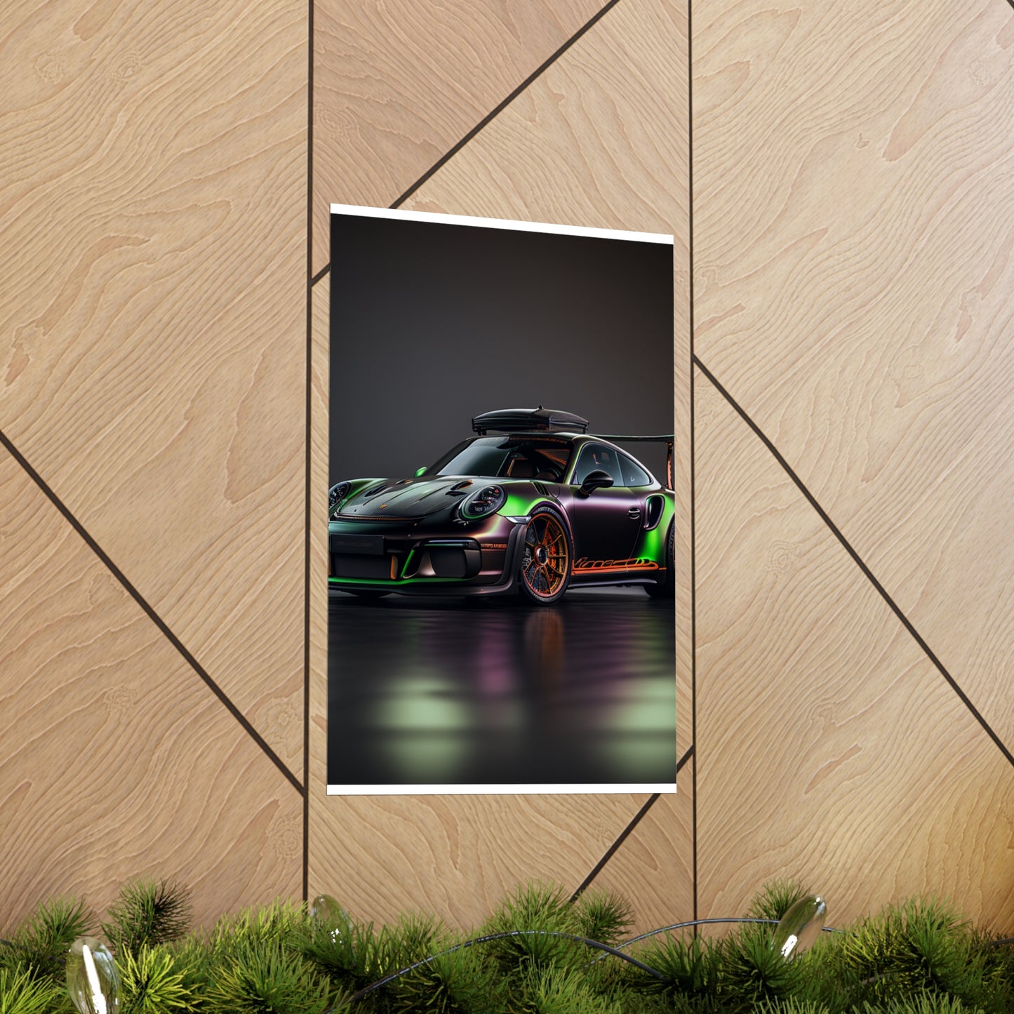 Premium Matte Vertical Posters Porsche Color 2