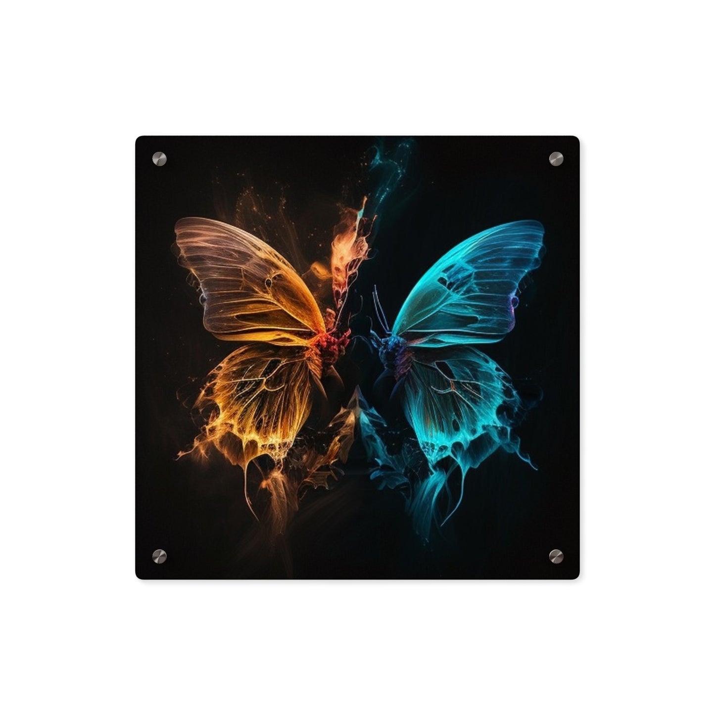 Acrylic Wall Art Panels Neon Glo Butterfly 4