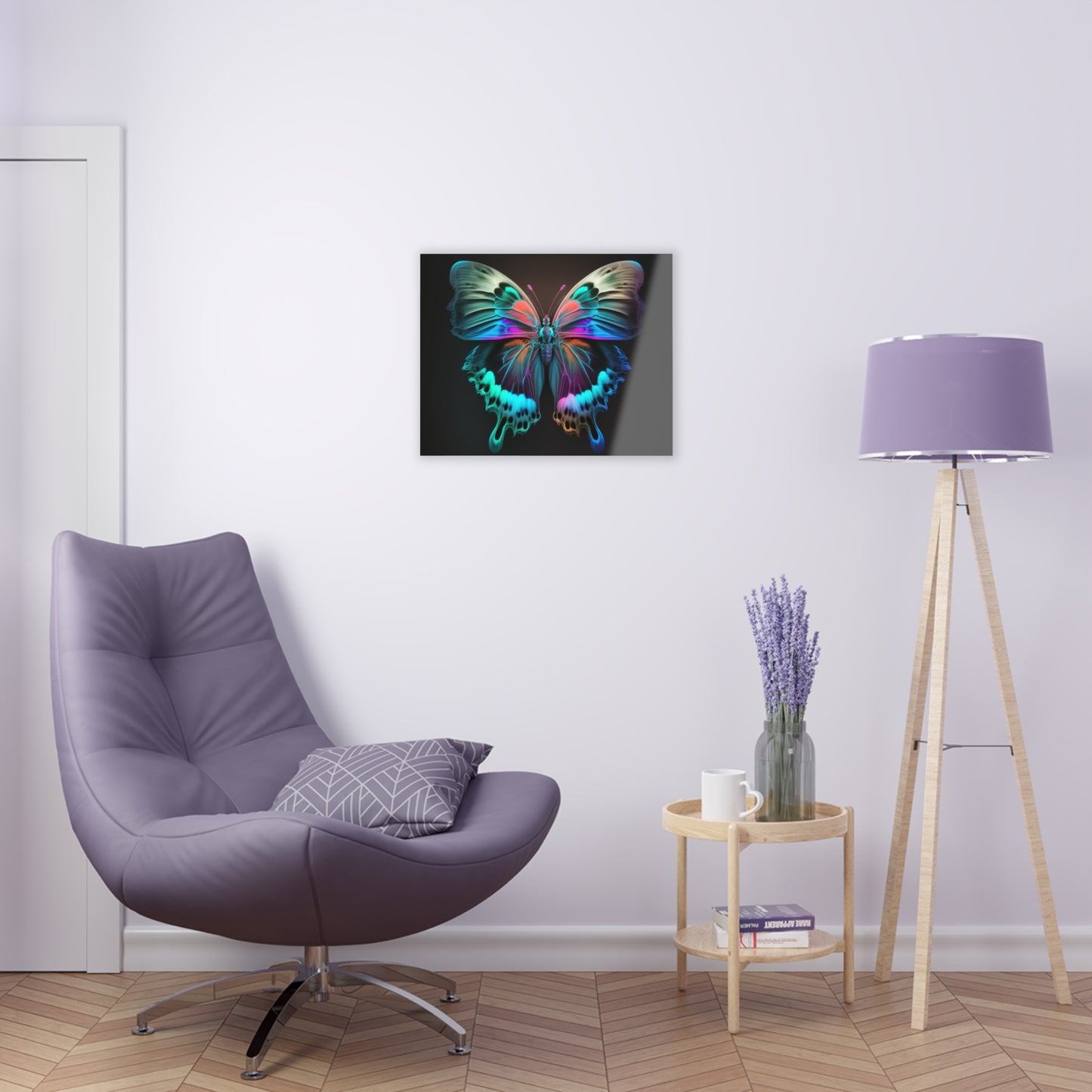 Acrylic Prints Raw Hyper Color Butterfly 2