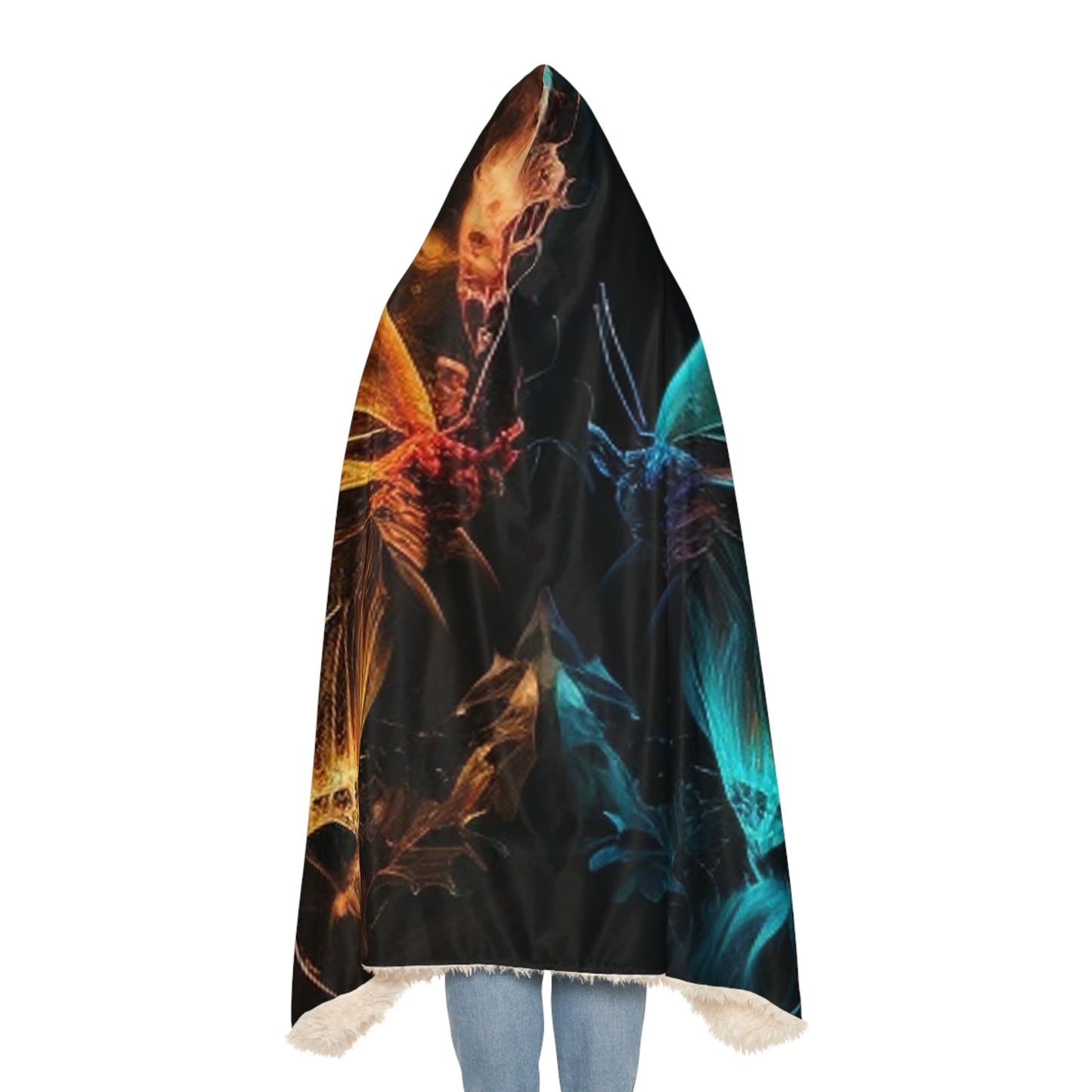 Snuggle Hooded Blanket Neon Glo Butterfly 4