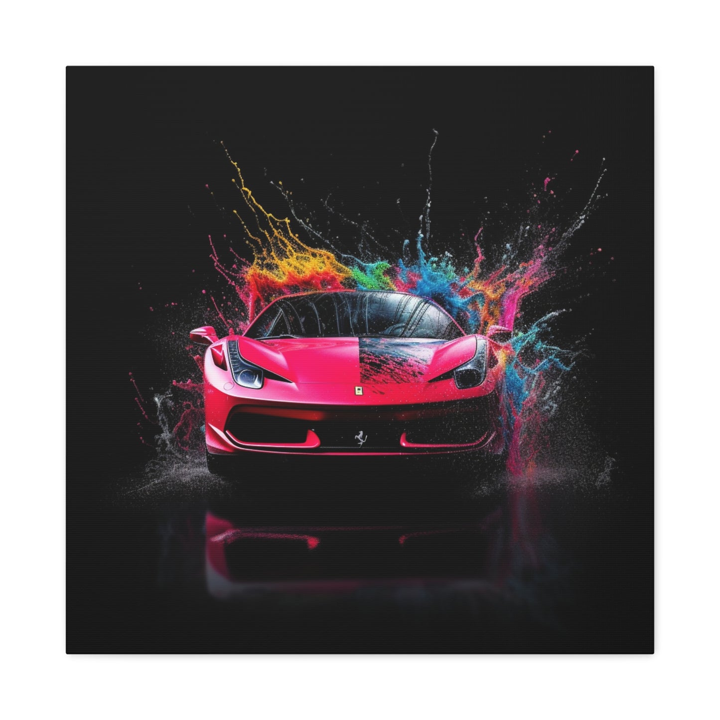 Canvas Gallery Wraps Ferrari Water Splash 2