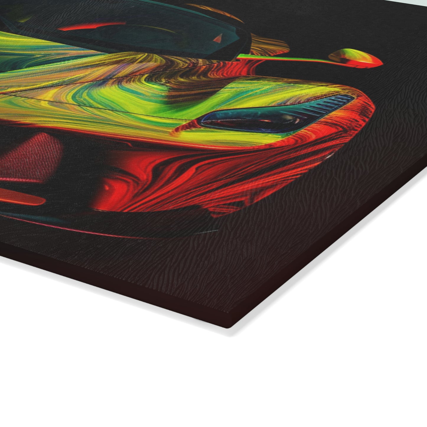 Glass Cutting Board Ferrari Neon 1