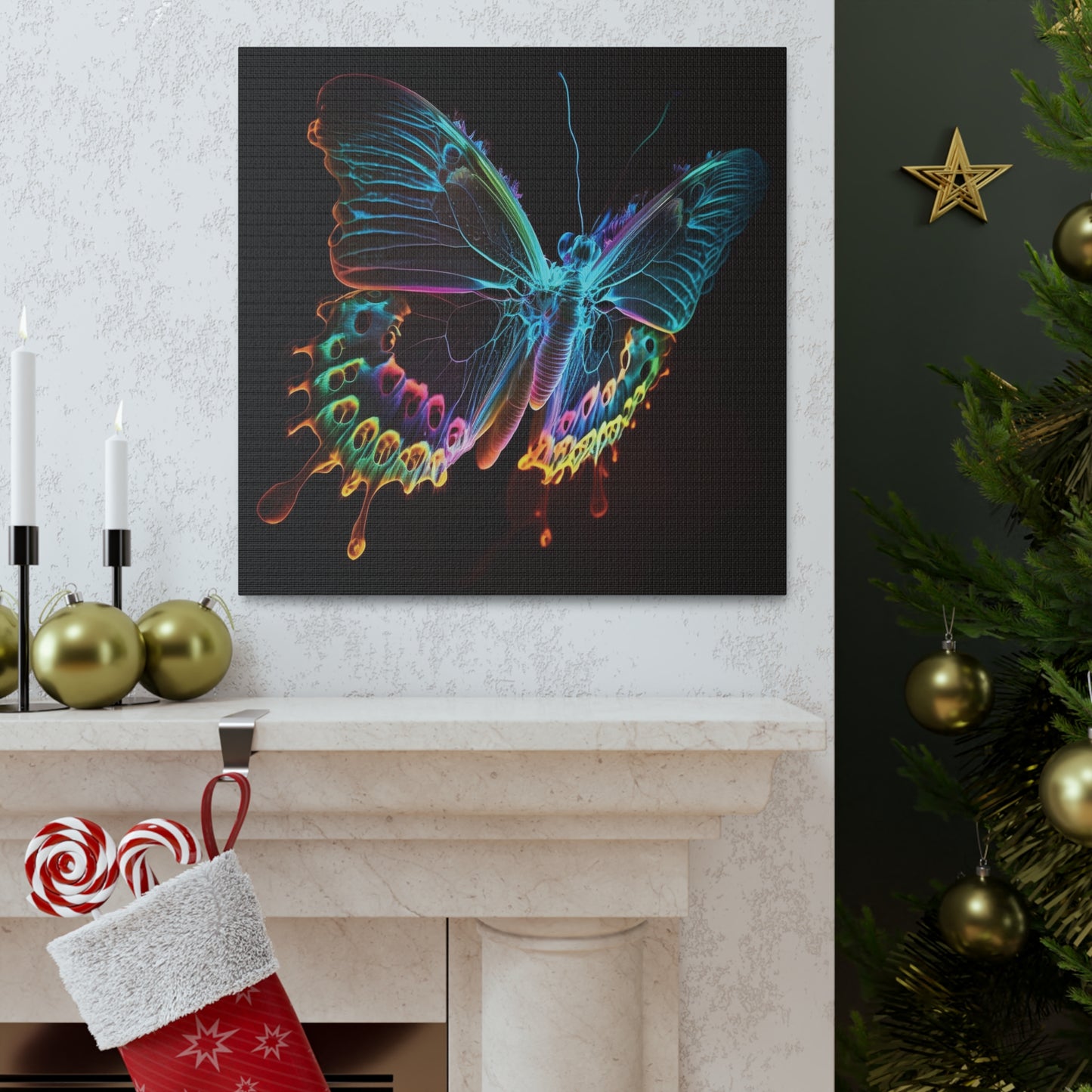 Canvas Gallery Wraps Thermal Butterfly 2