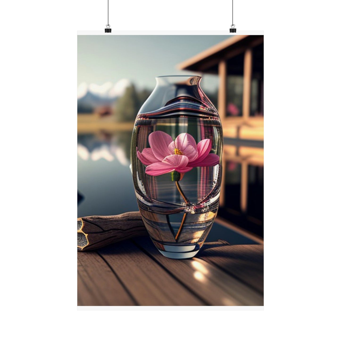 Premium Matte Vertical Posters Pink Magnolia 2