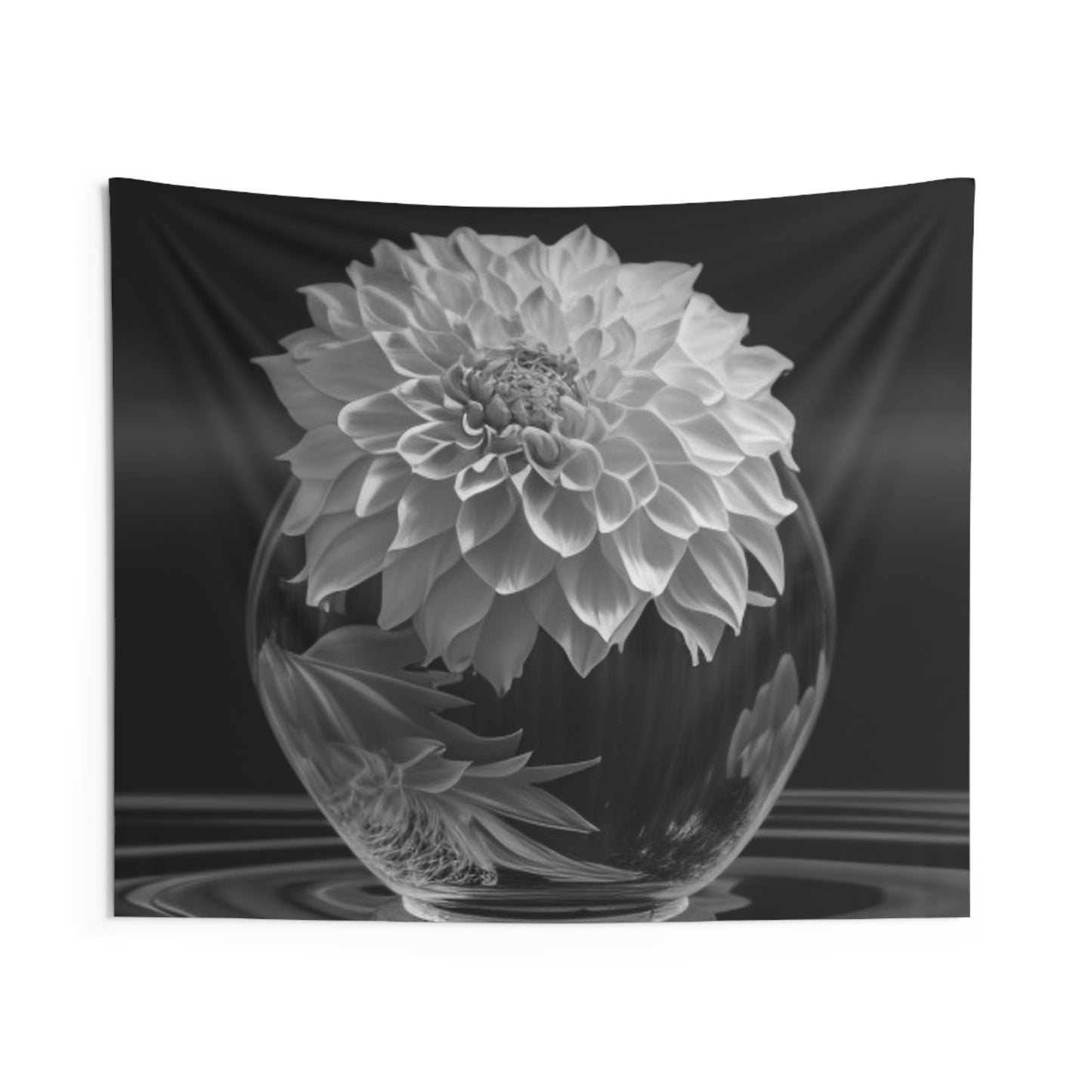 Indoor Wall Tapestries White Dahlia 1