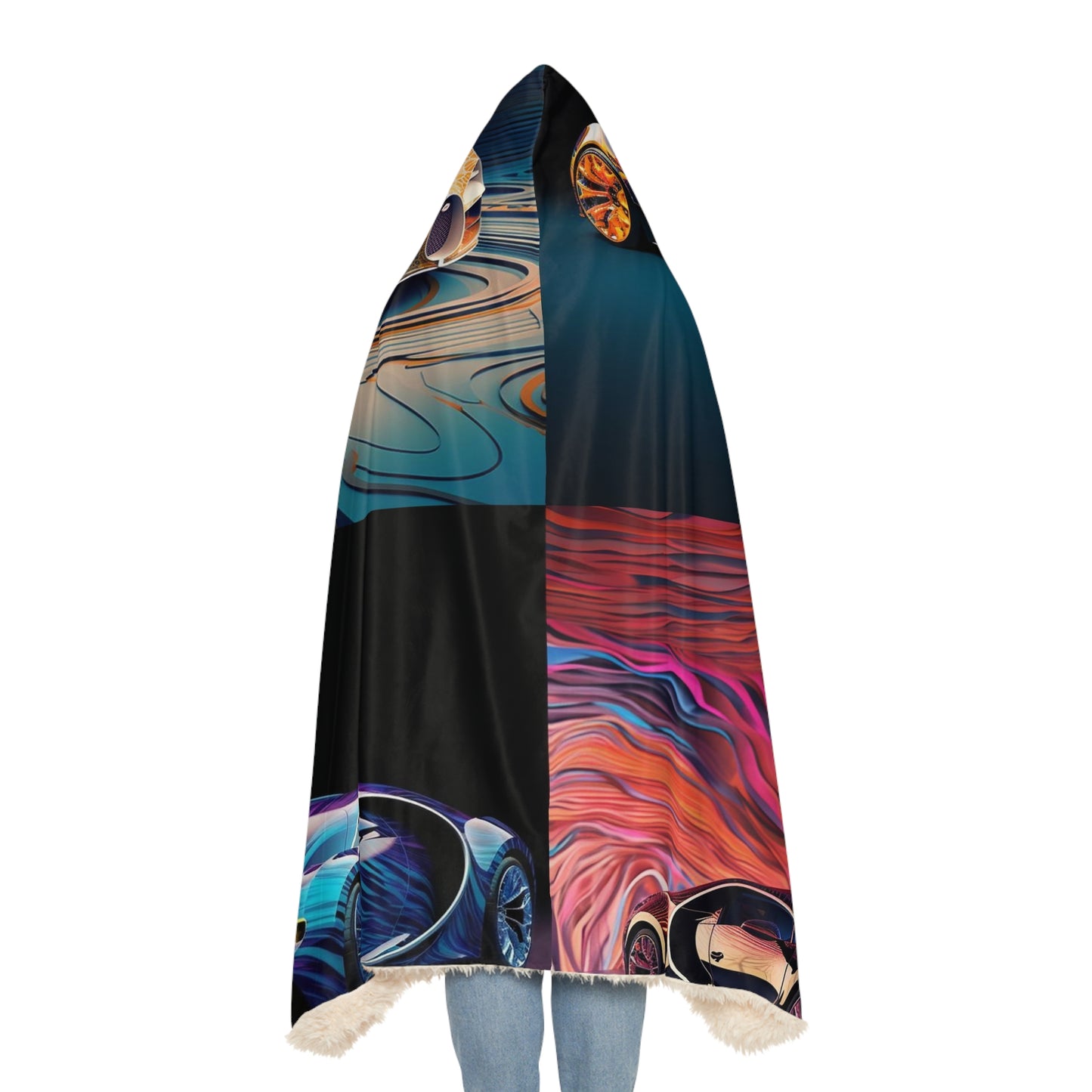 Snuggle Hooded Blanket Bugatti Abstract Flair 5