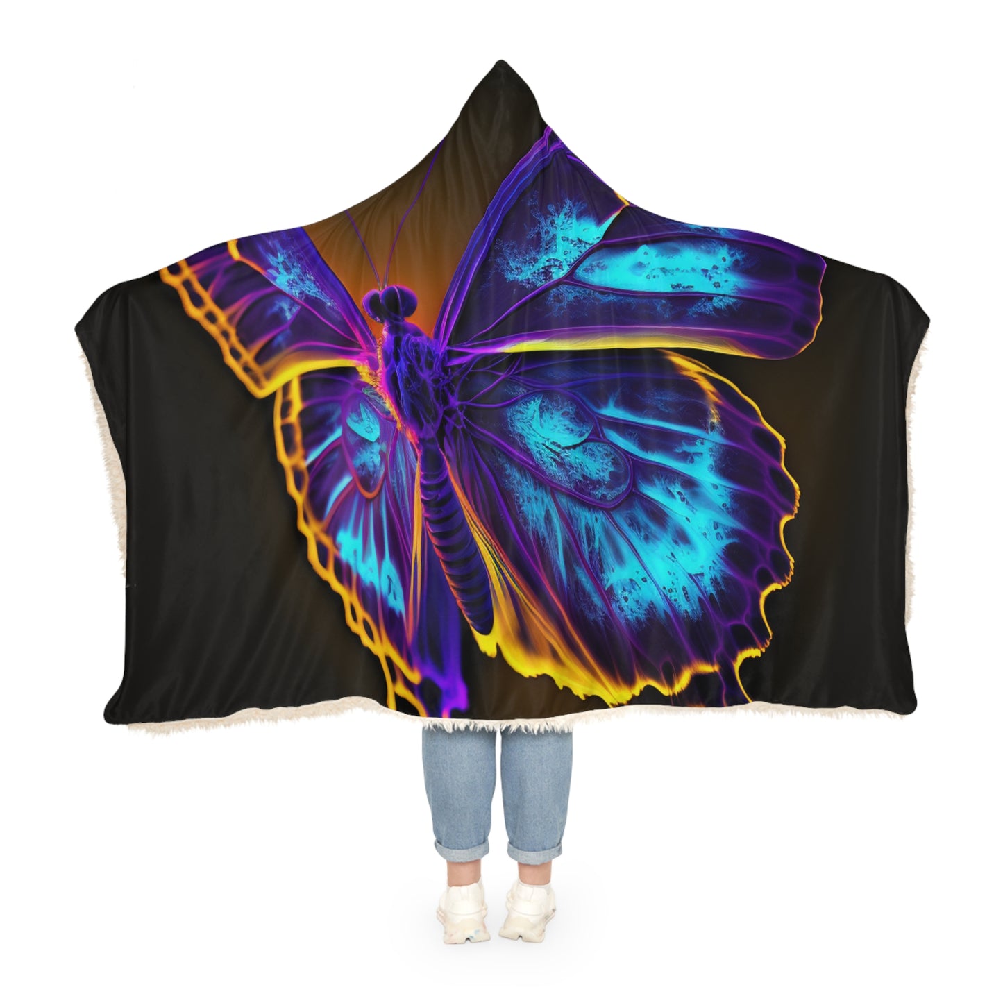Snuggle Hooded Blanket Thermal Butterfly 4