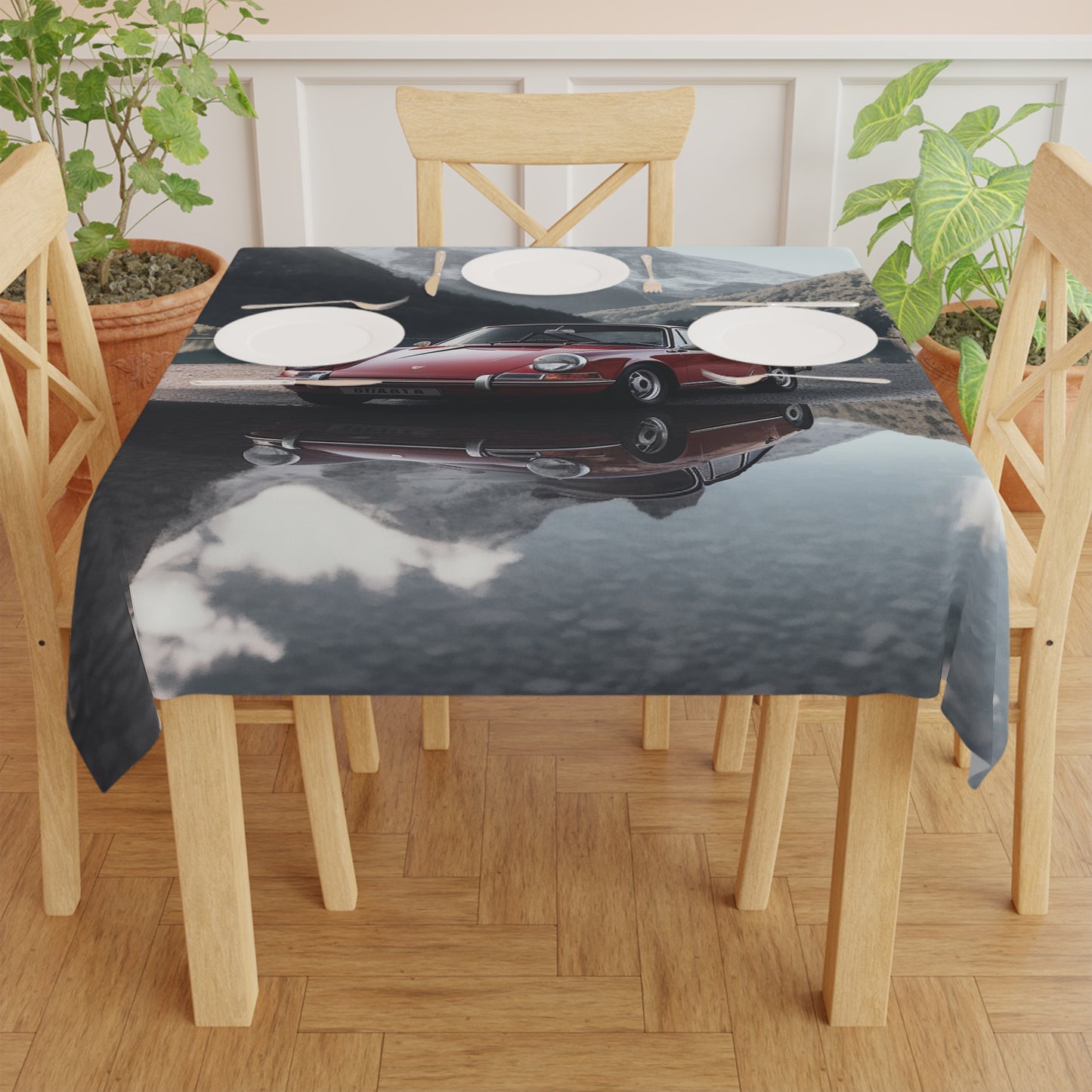 Tablecloth Porsche Lake 4