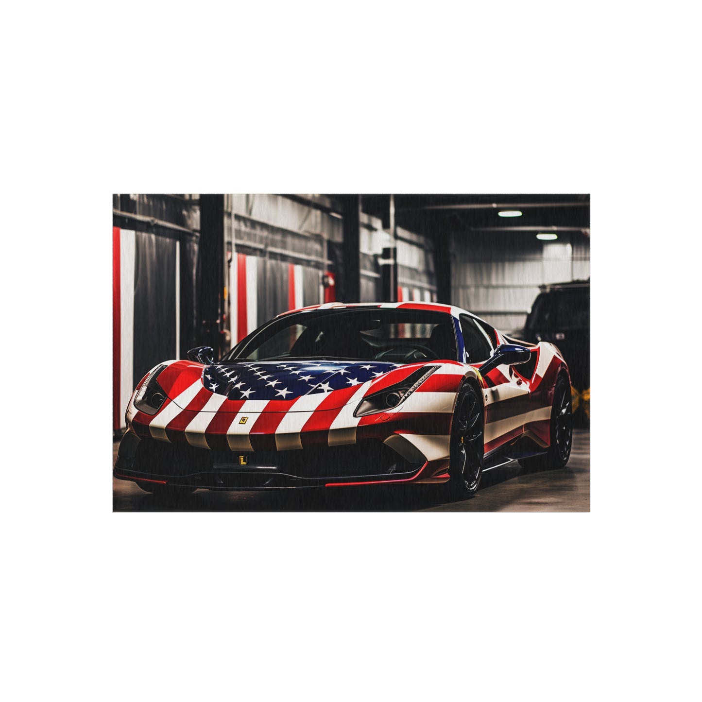 Outdoor Rug  American Flag Farrari 3