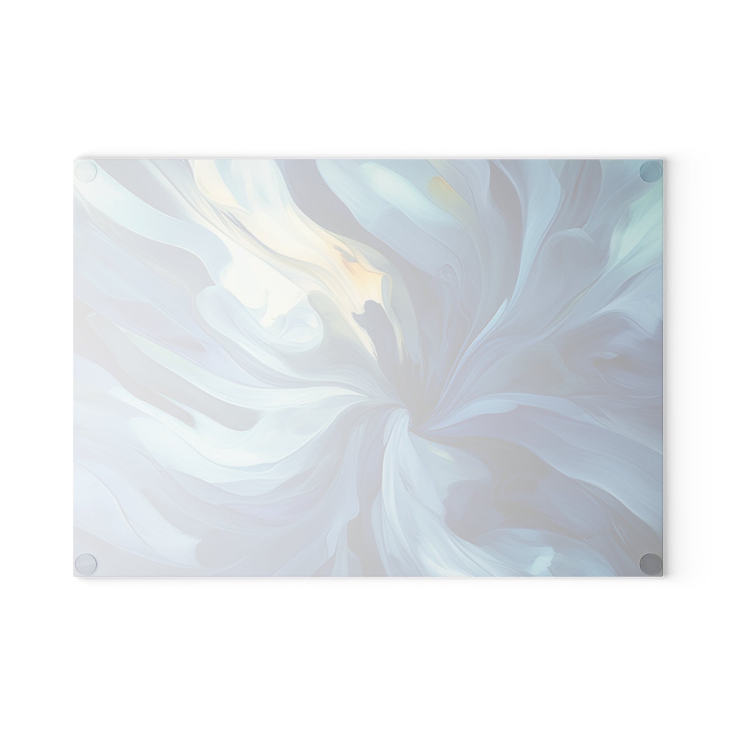 Glass Cutting Board Blue Tluip Abstract 4