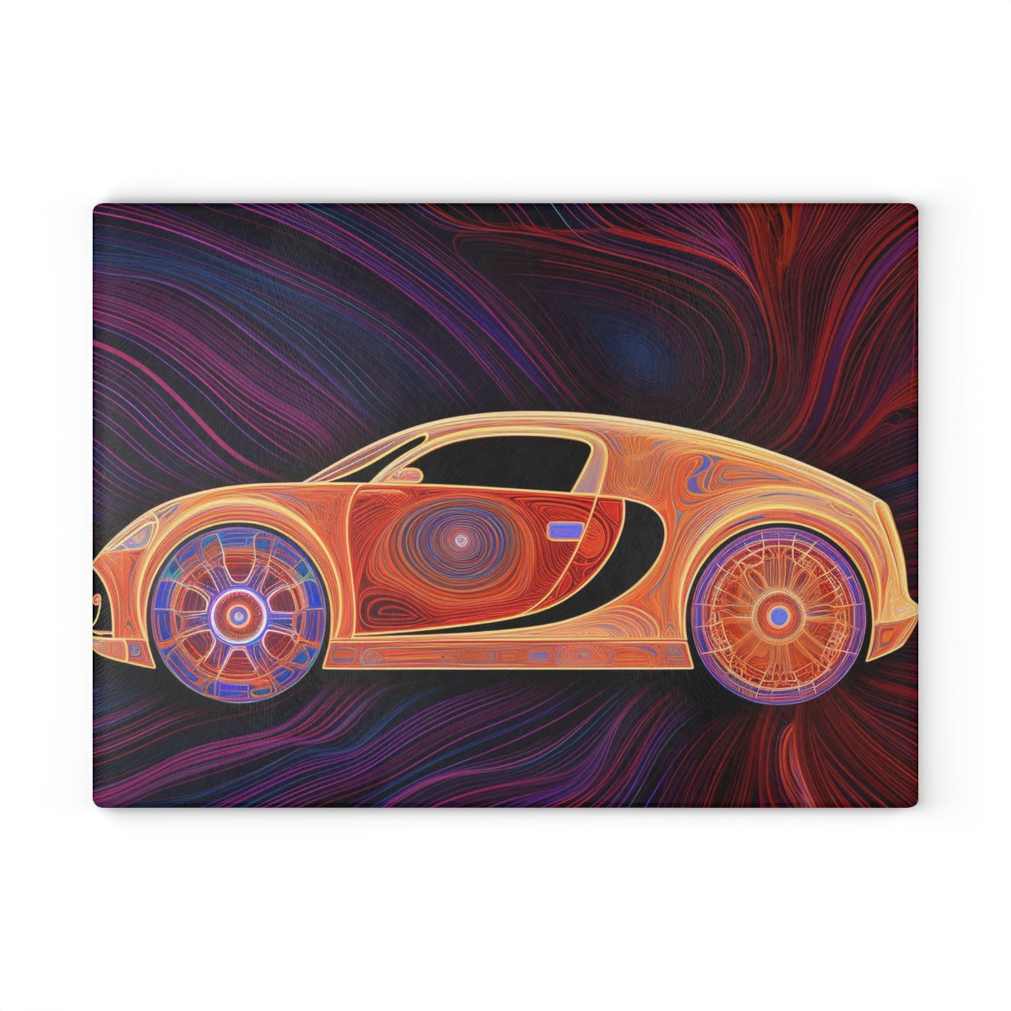 Glass Cutting Board Bugatti Abstract Concept 2