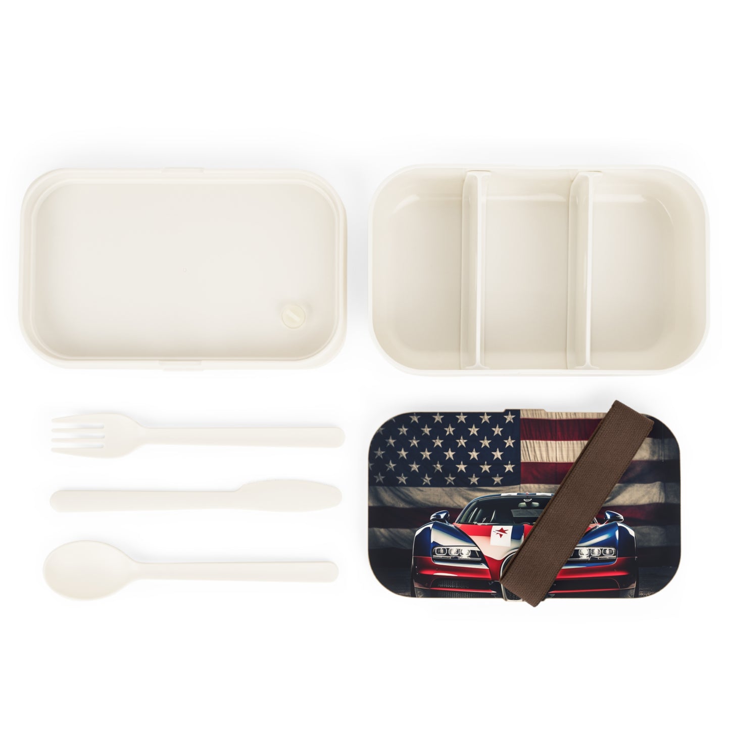 Bento Lunch Box Bugatti American Flag 3