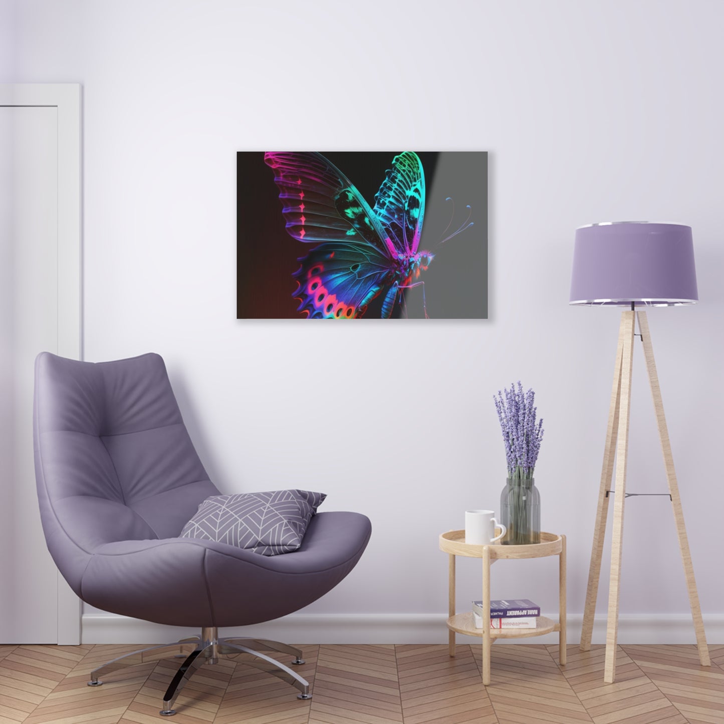 Acrylic Prints Raw Hyper Color Butterfly 1