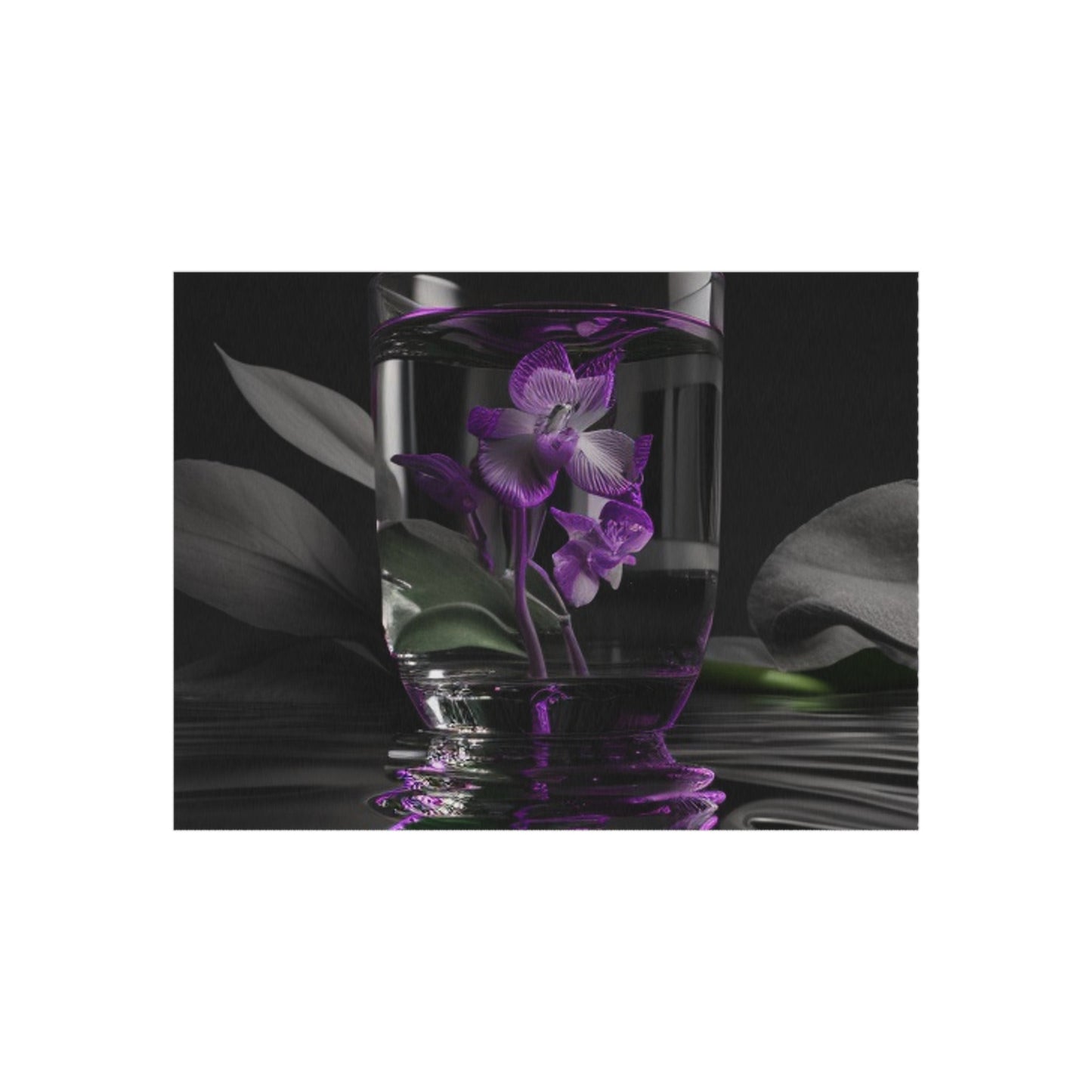 Outdoor Rug  Purple Orchid Glass vase 1