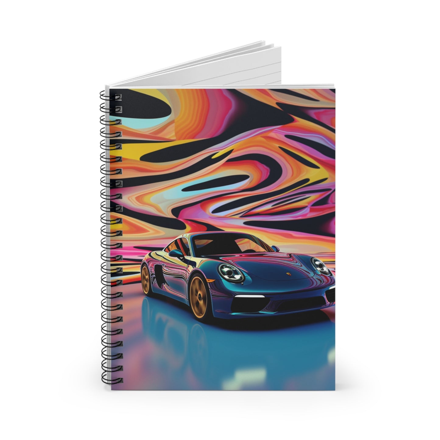 Spiral Notebook - Ruled Line Porsche Water Fusion 2