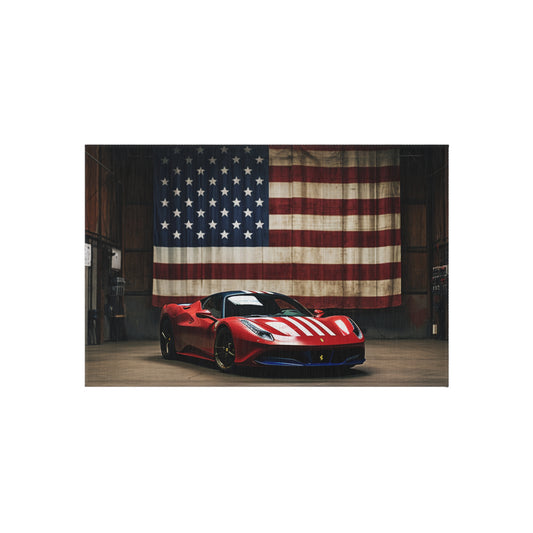 Outdoor Rug  American Flag Farrari 4