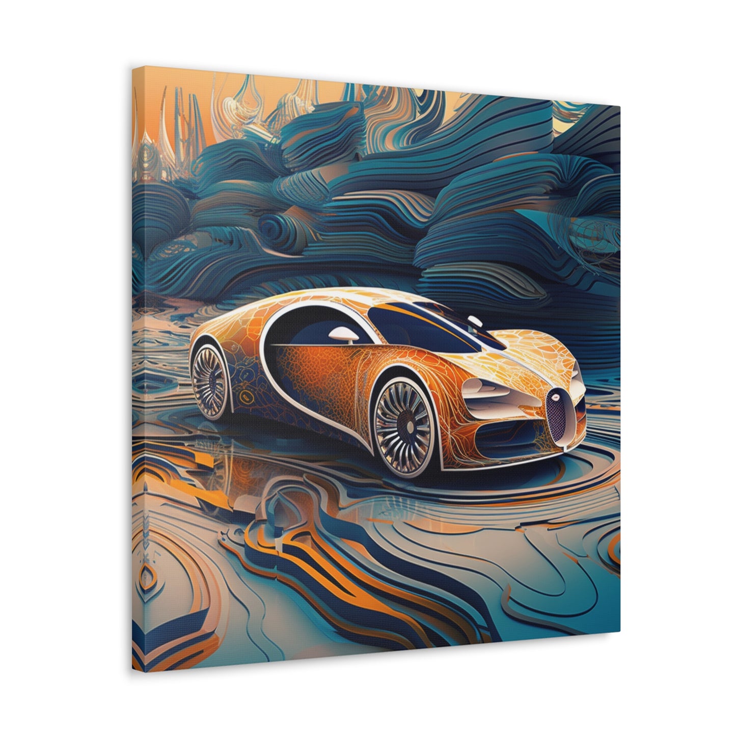 Canvas Gallery Wraps Bugatti Abstract Flair 1