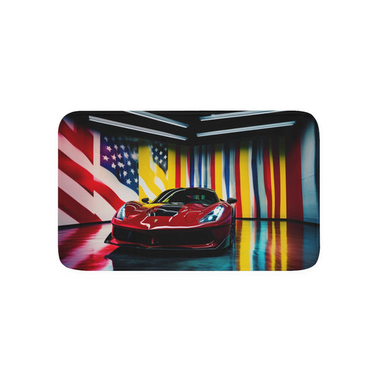 Memory Foam Bath Mat Macro Flag Ferrari 2