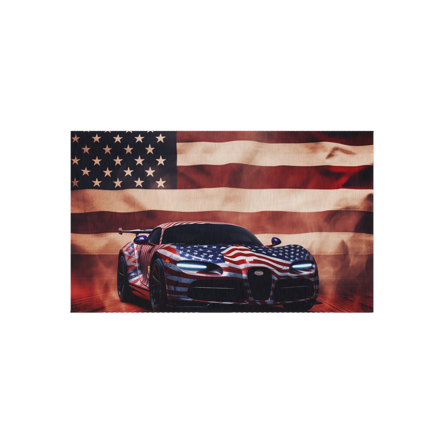 Outdoor Rug  Abstract American Flag Background Bugatti 2