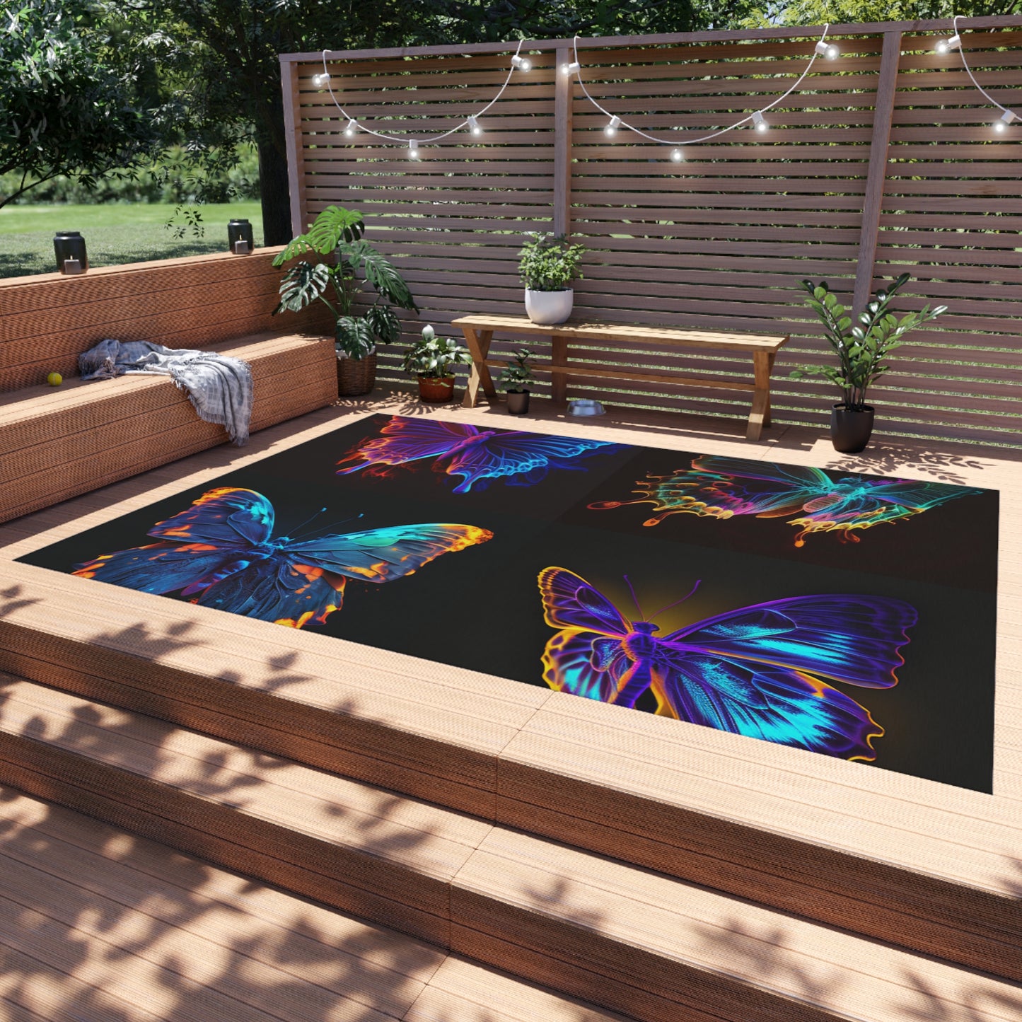 Outdoor Rug  Thermal Butterfly 5