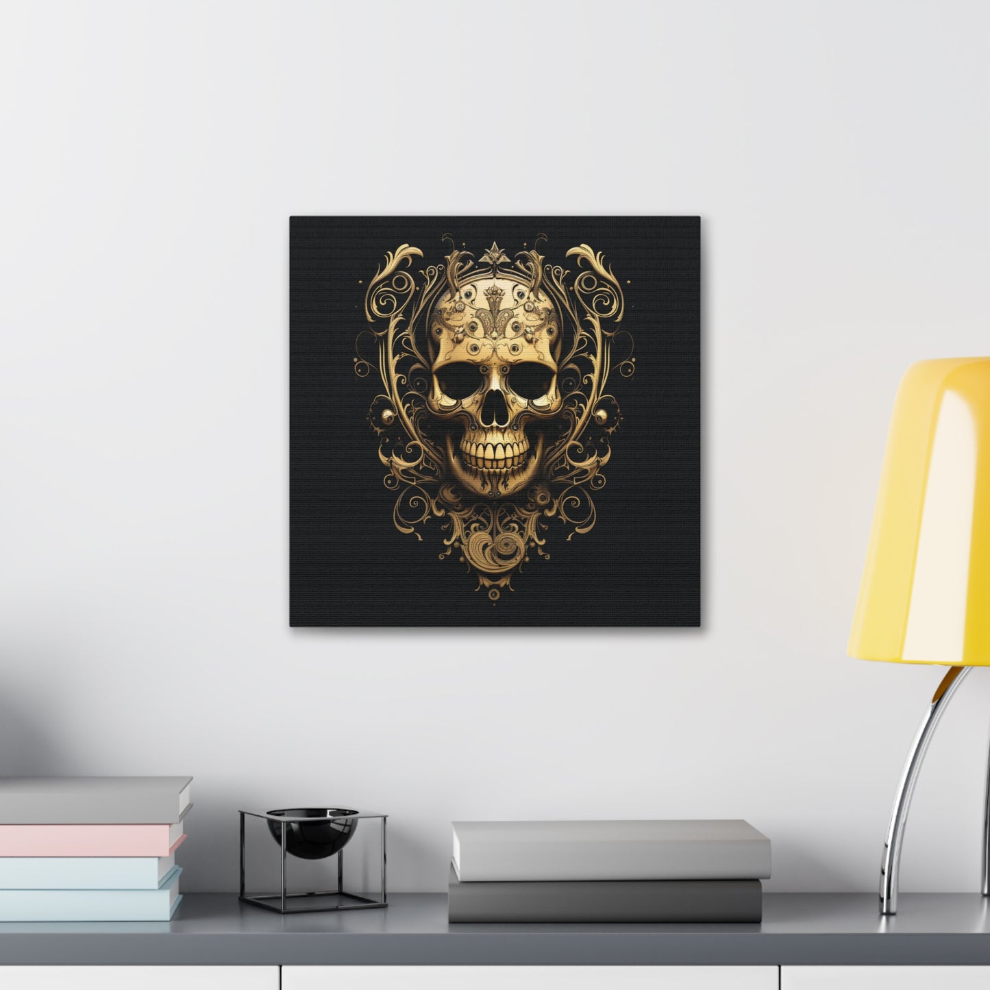 Canvas Gallery Wraps Skull Treble Clef 3