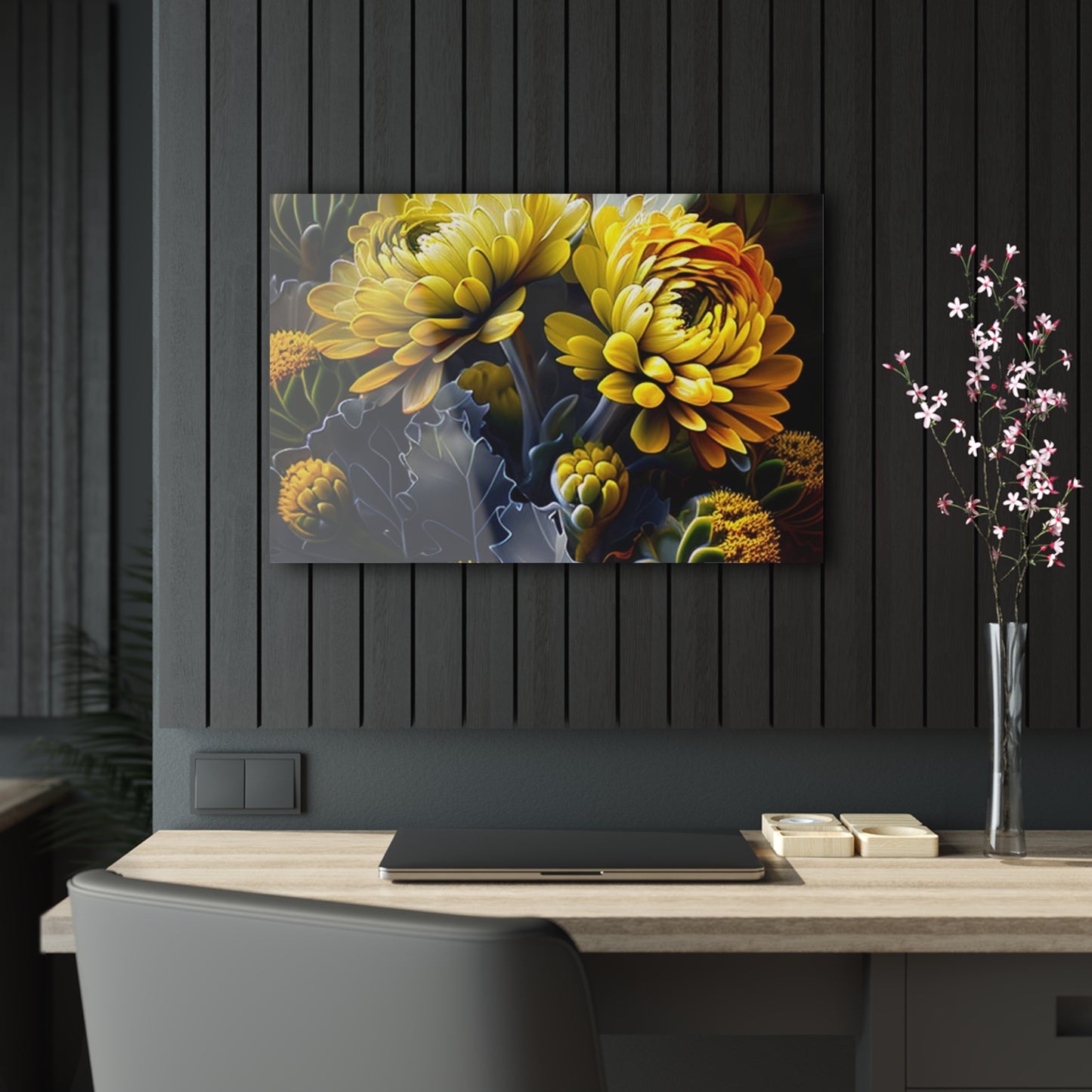 Acrylic Prints Yellow Hermosas Flores Amarillas 1