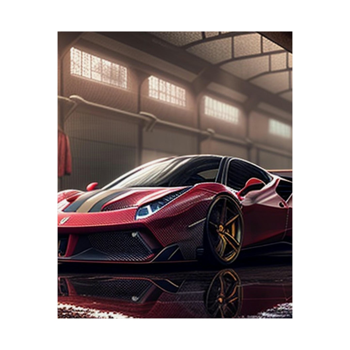 Premium Matte Vertical Posters Ferrari Hyper 4