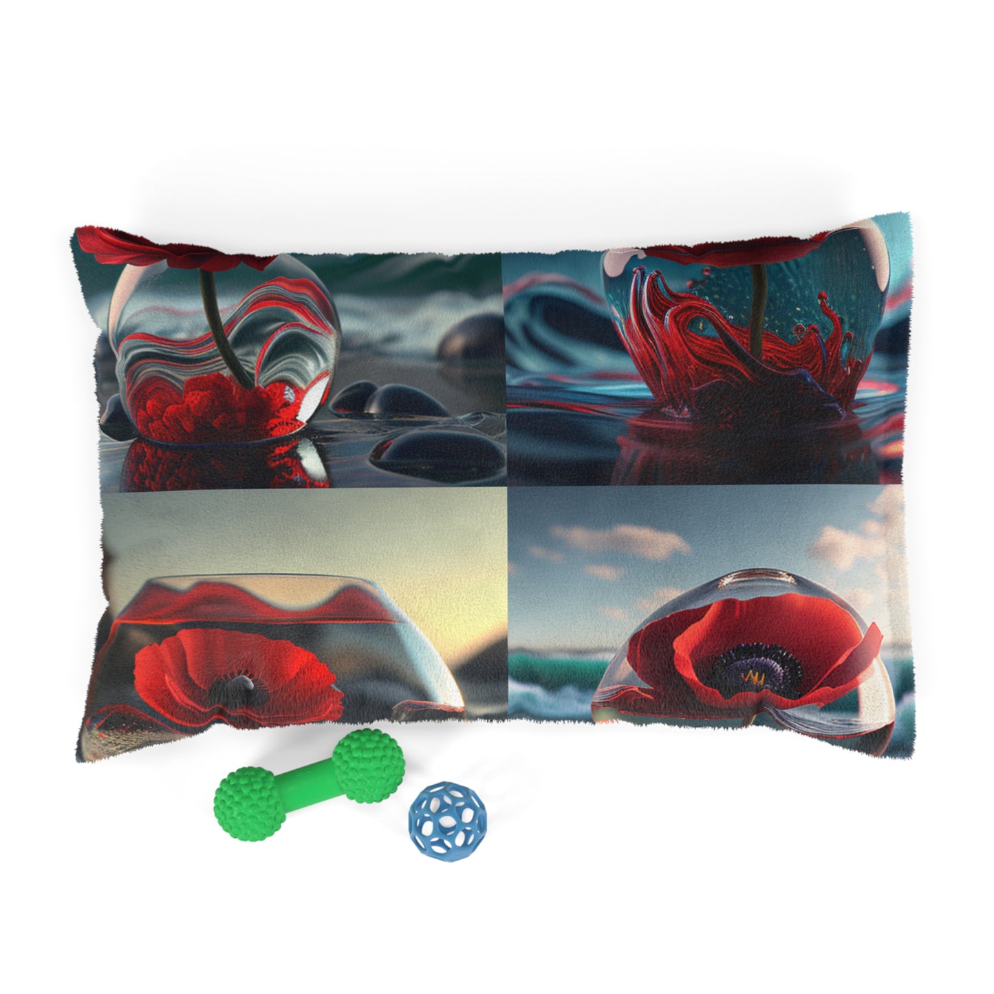 Pet Bed Red Anemone in a Vase 5