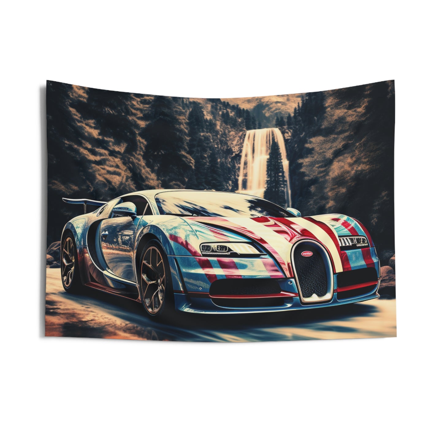 Indoor Wall Tapestries Bugatti Waterfall 1