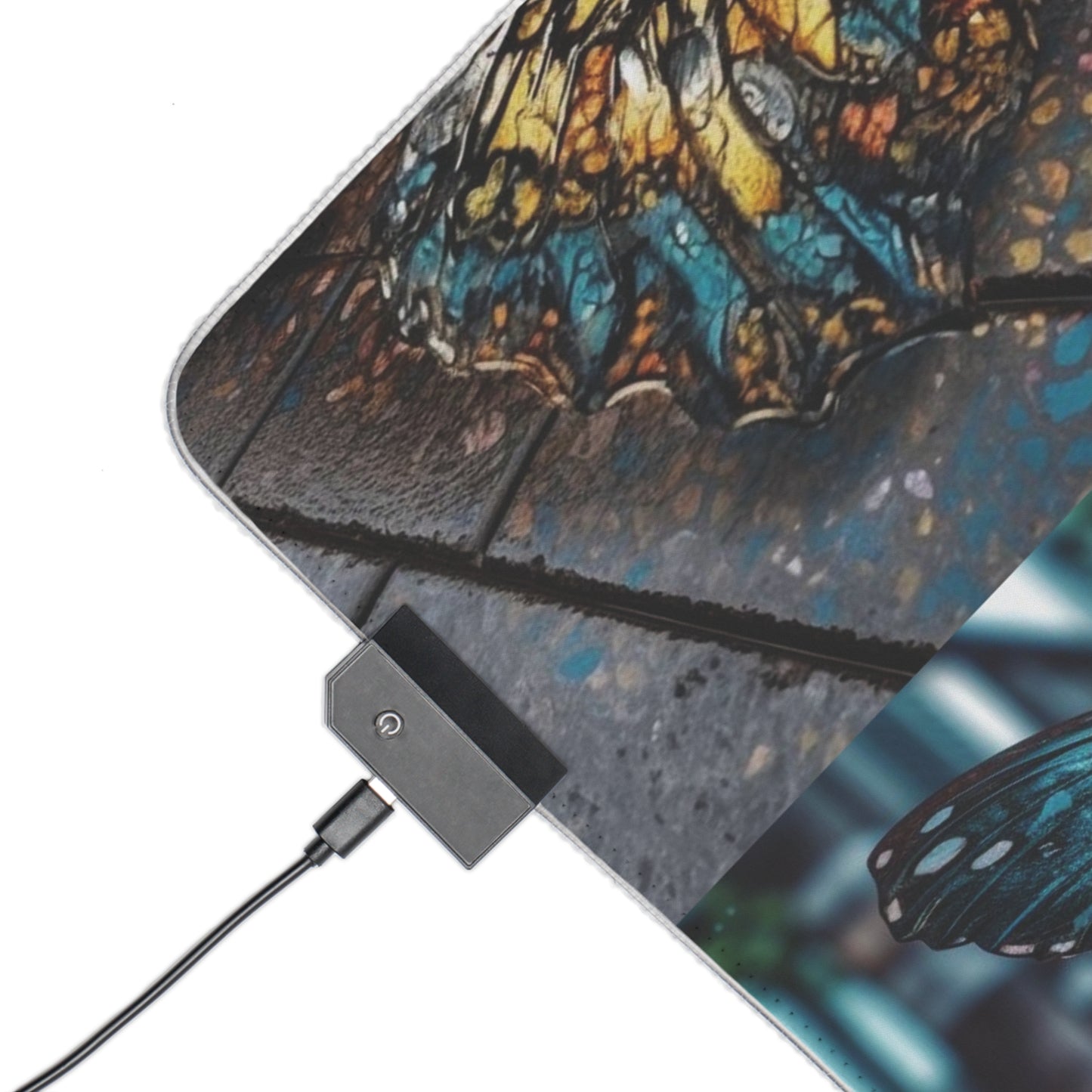 LED Gaming Mouse Pad Water Butterfly Street 5