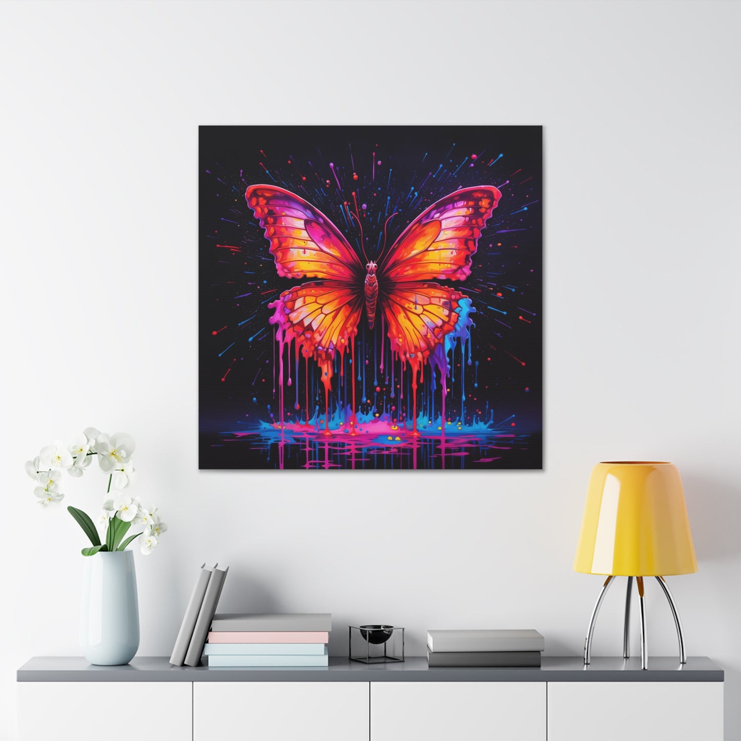 Canvas Gallery Wraps Pink Butterfly Flair 4