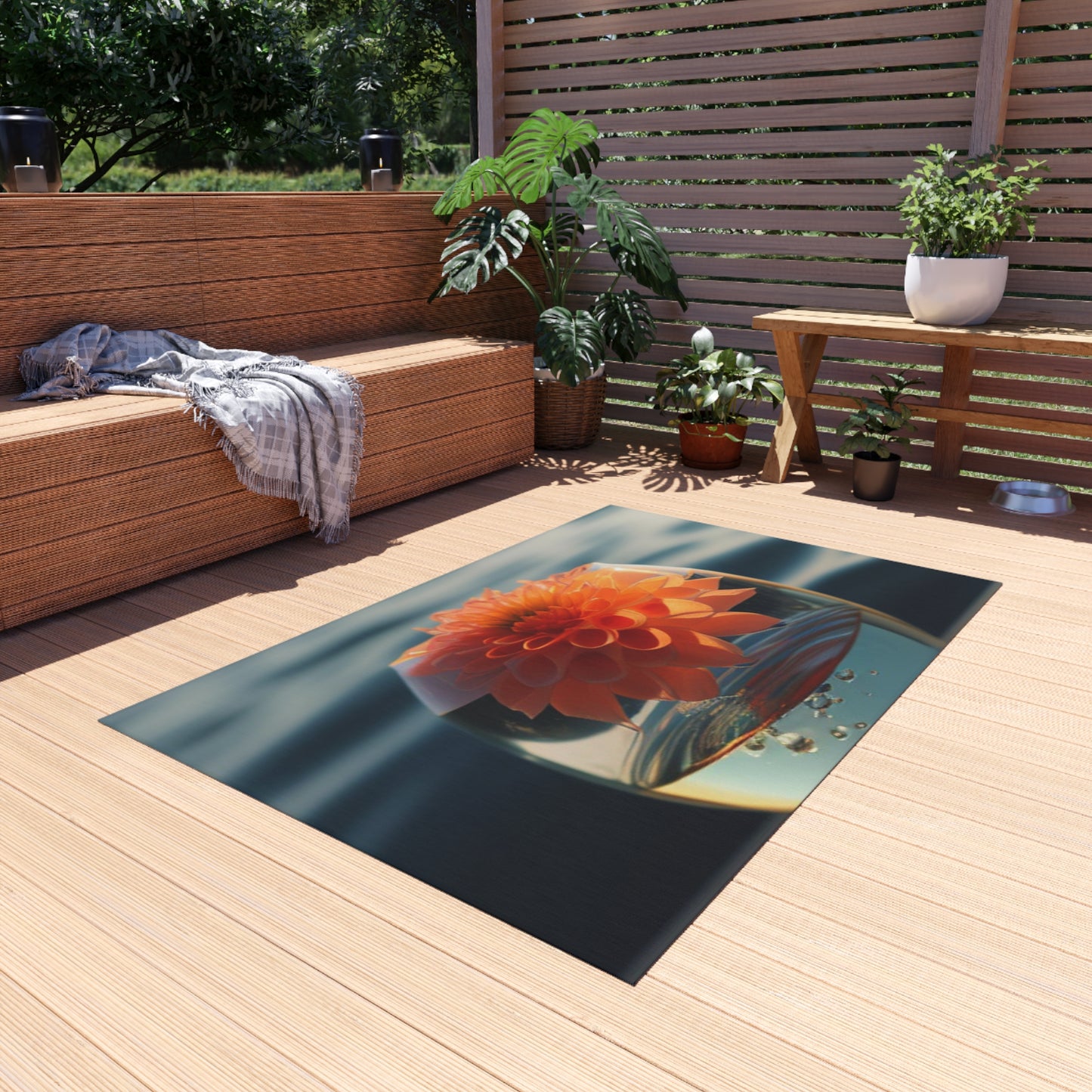 Outdoor Rug  Dahlia Orange 2