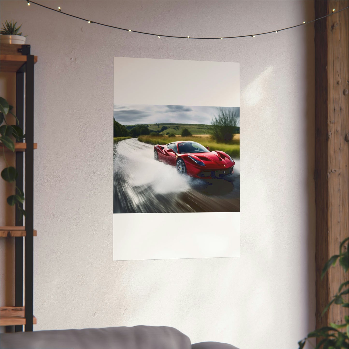 Premium Matte Vertical Posters Water Ferrari Splash 4