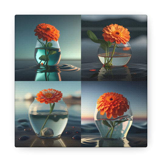 Canvas Gallery Wraps Orange Zinnia 5