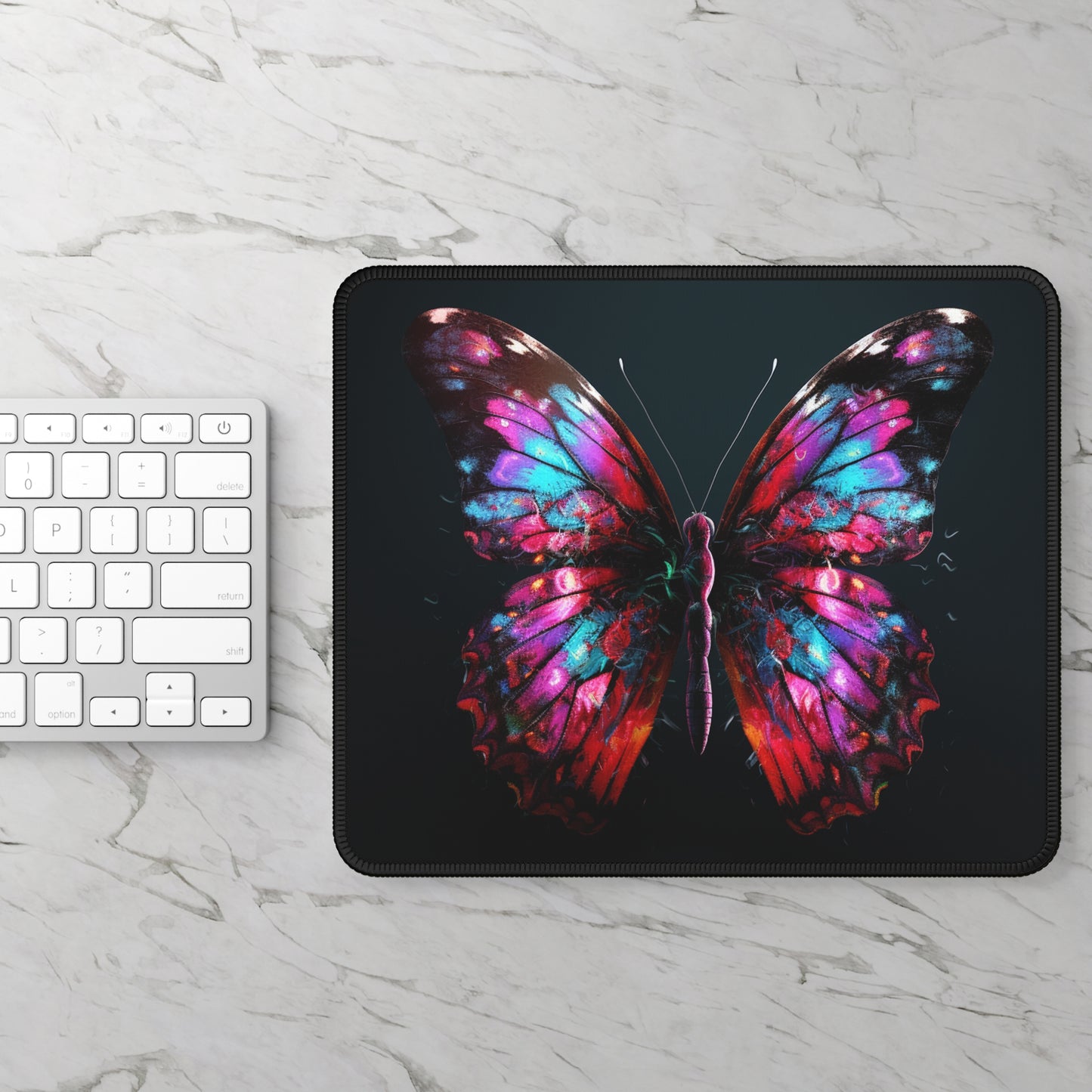 Gaming Mouse Pad  Hyper Colorful Butterfly Macro 3