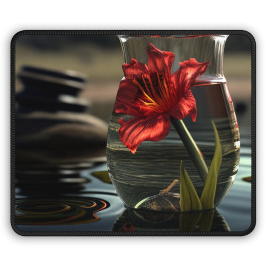 Gaming Mouse Pad  Red Lily in a Glass vase 4