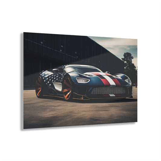 Acrylic Prints Bugatti Flag American 2