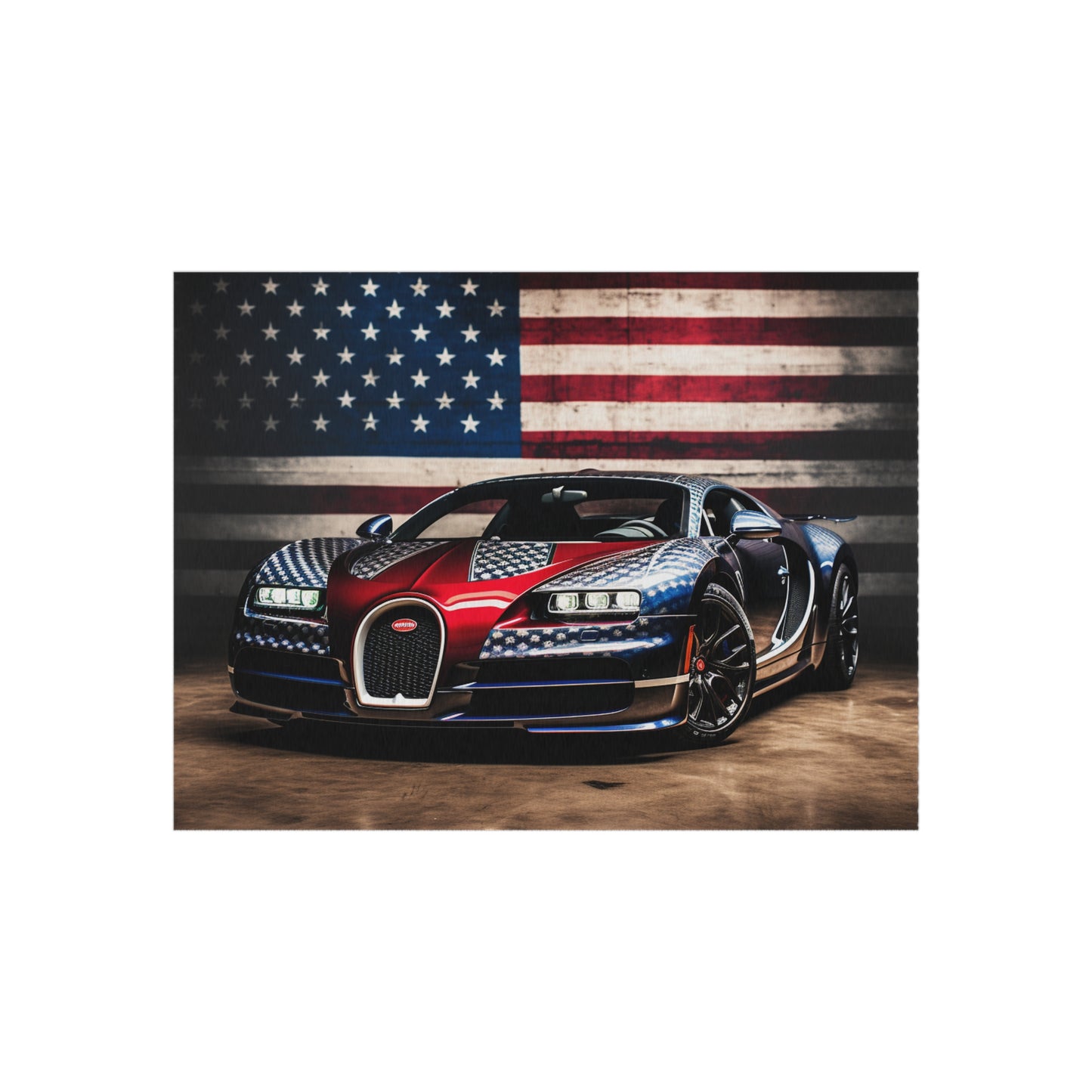 Outdoor Rug  Bugatti American Flag 1