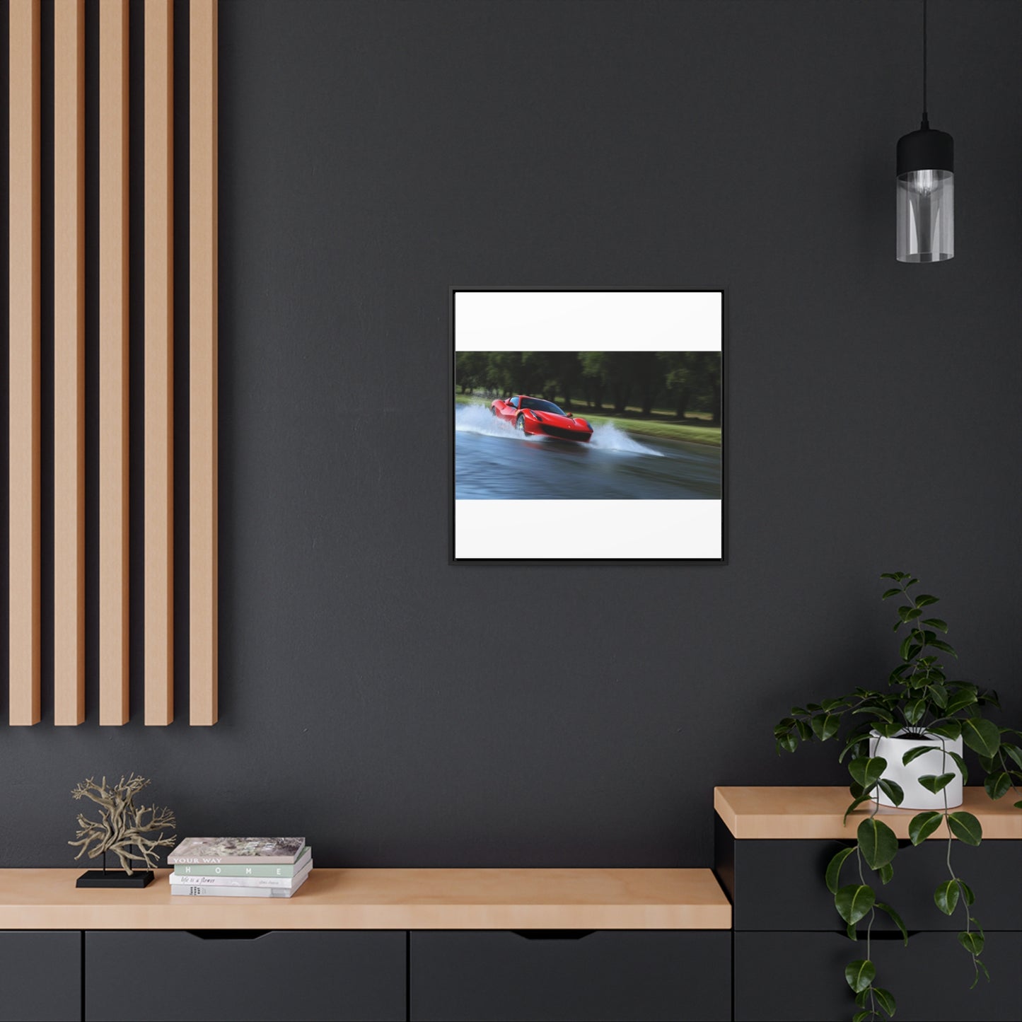 Gallery Canvas Wraps, Square Frame Water Ferrari Splash 3