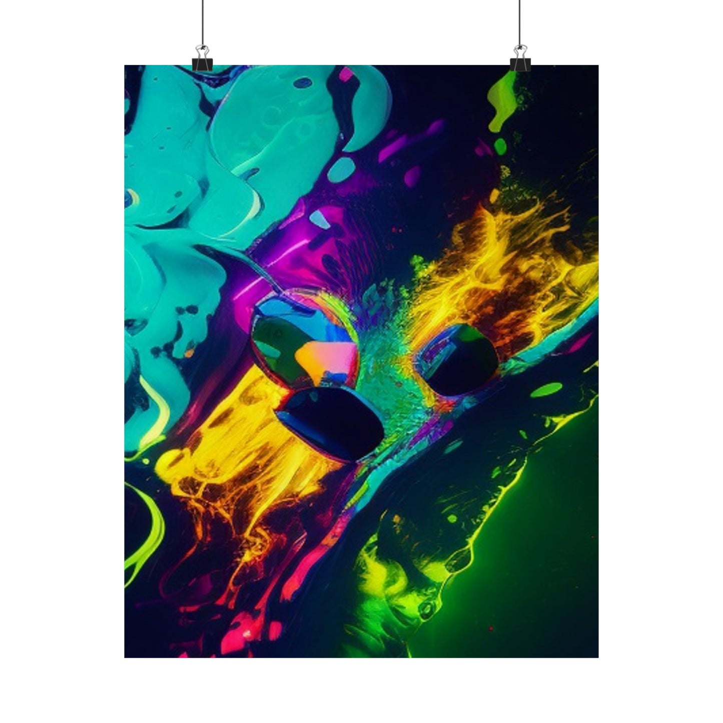 Premium Matte Vertical Posters Florescent Glow 4