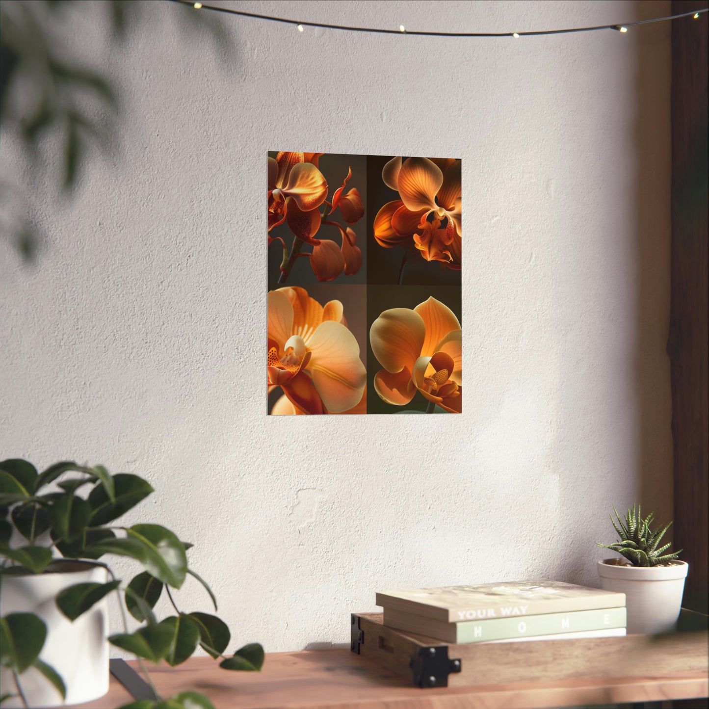 Premium Matte Vertical Posters Orange Orchid 5