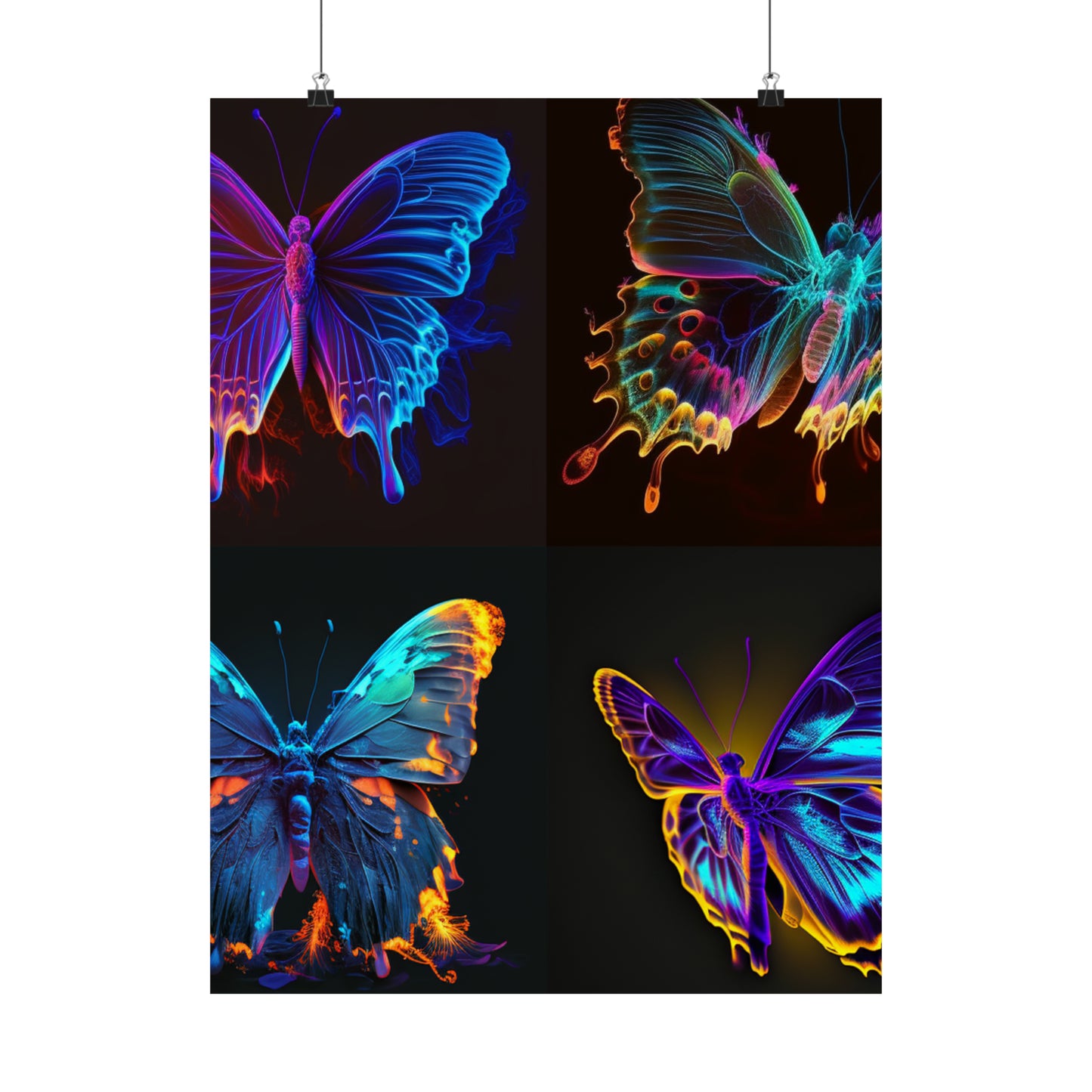 Premium Matte Vertical Posters Thermal Butterfly 5