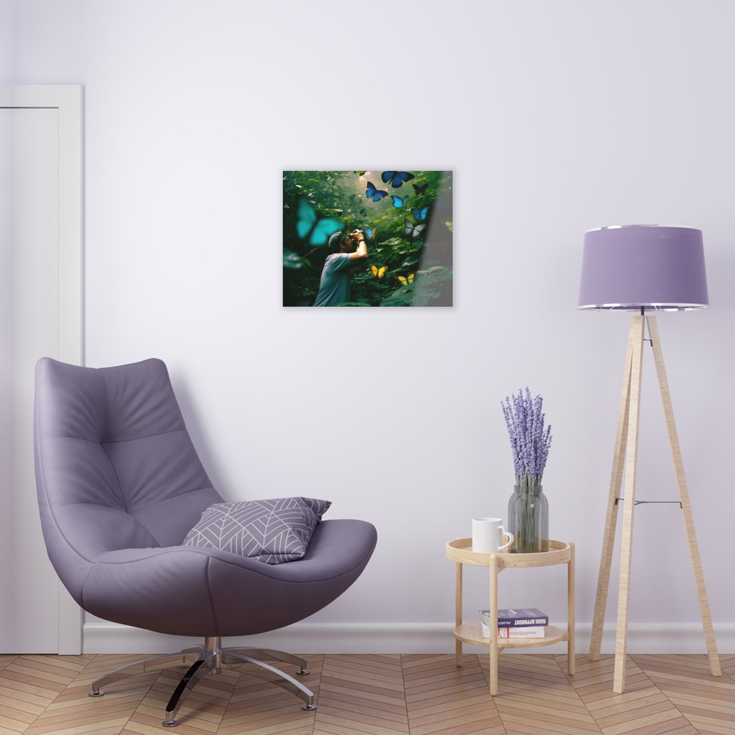 Acrylic Prints Jungle Butterfly 1