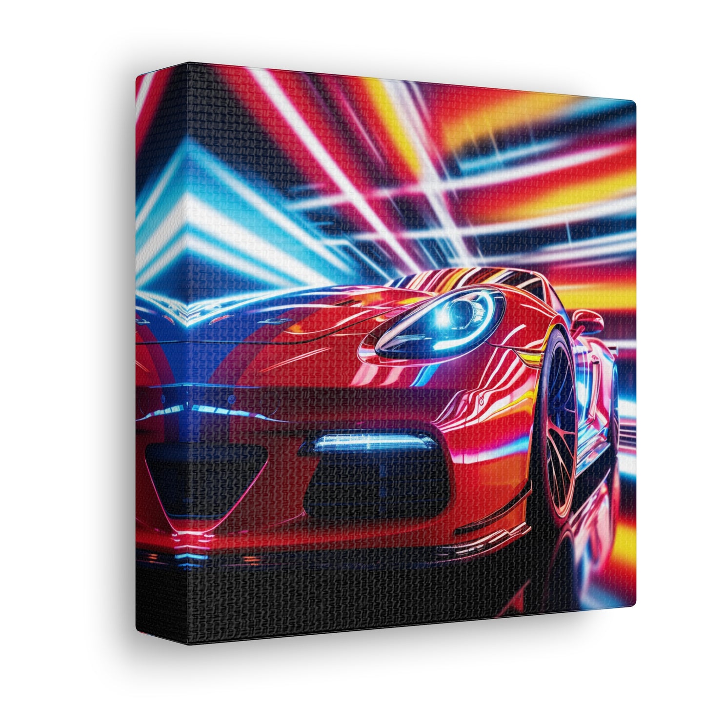 Canvas Gallery Wraps Macro Flag Ferrari 1