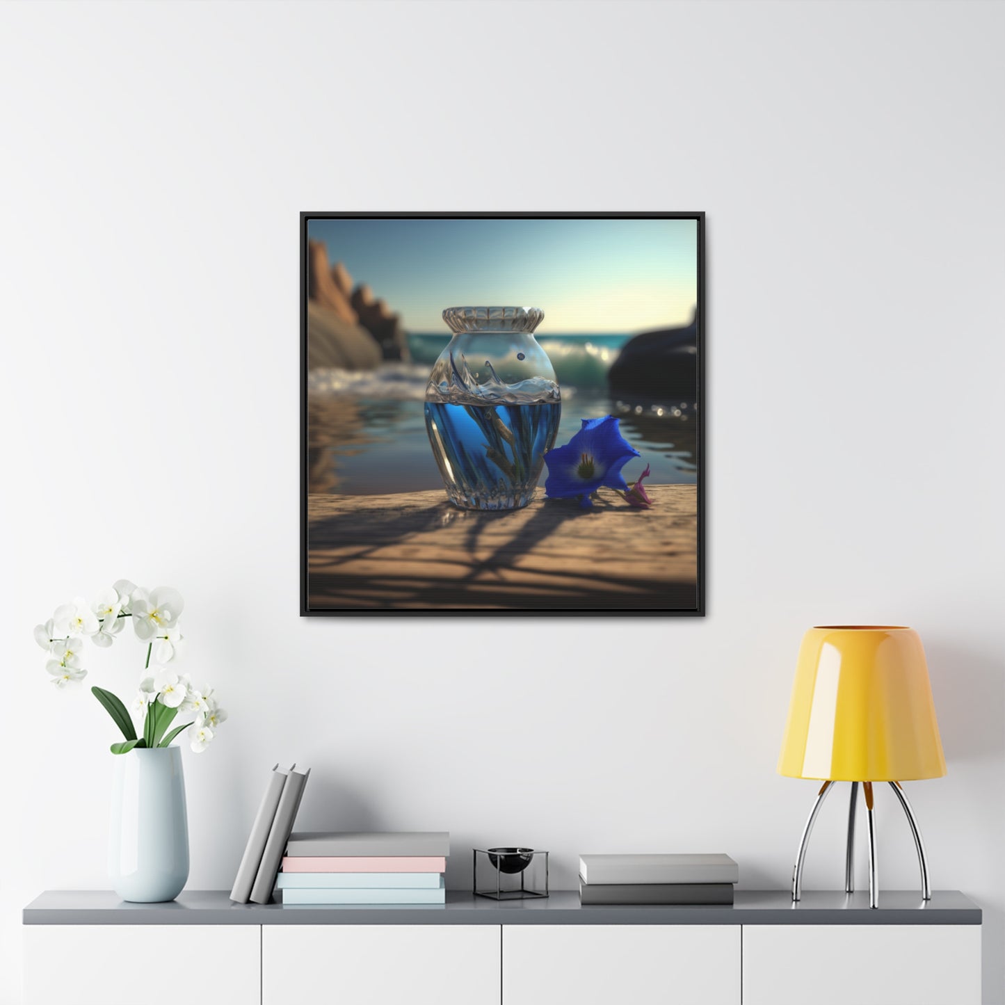 Gallery Canvas Wraps, Square Frame Bluebell 1
