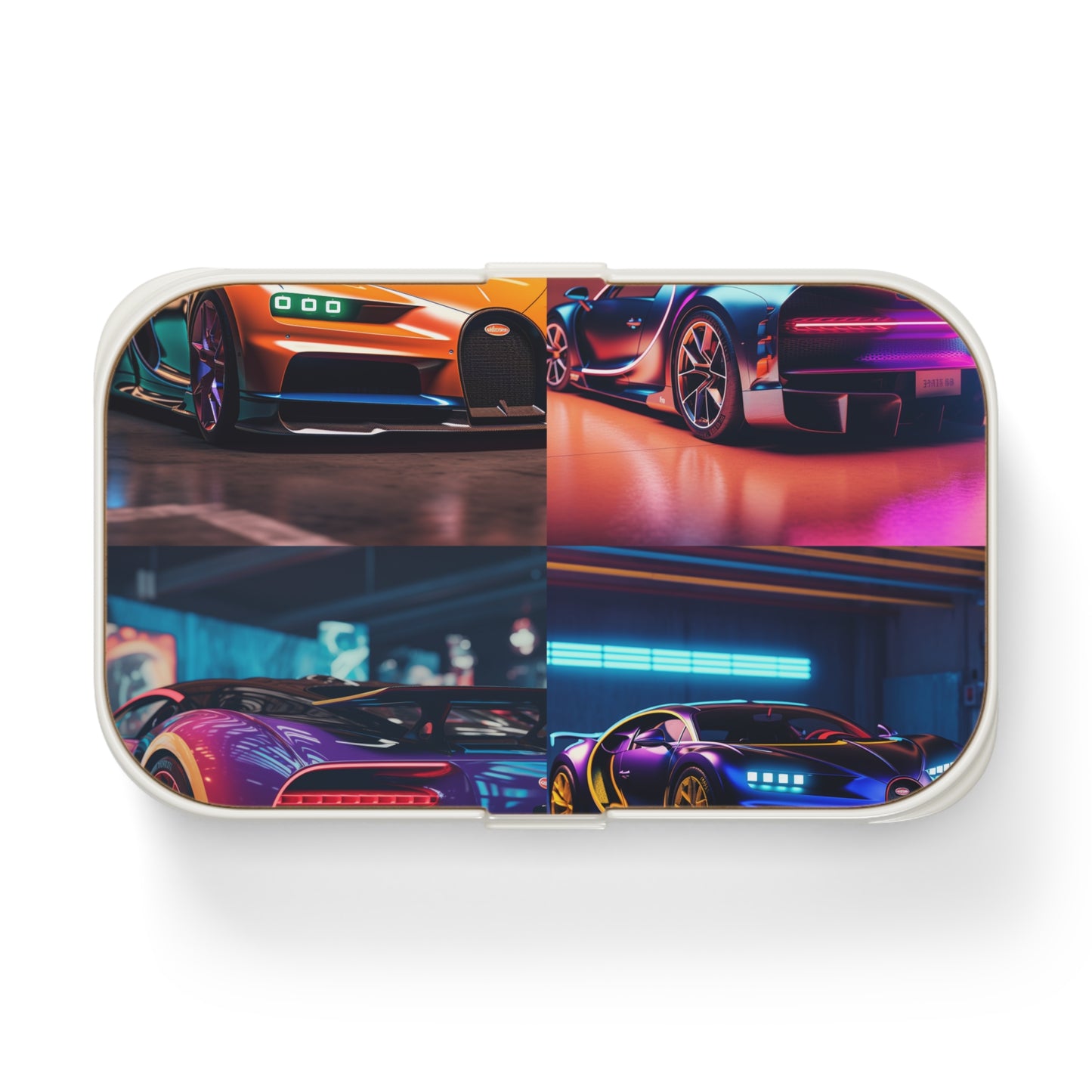 Bento Lunch Box Hyper Bugatti Neon Chiron 5
