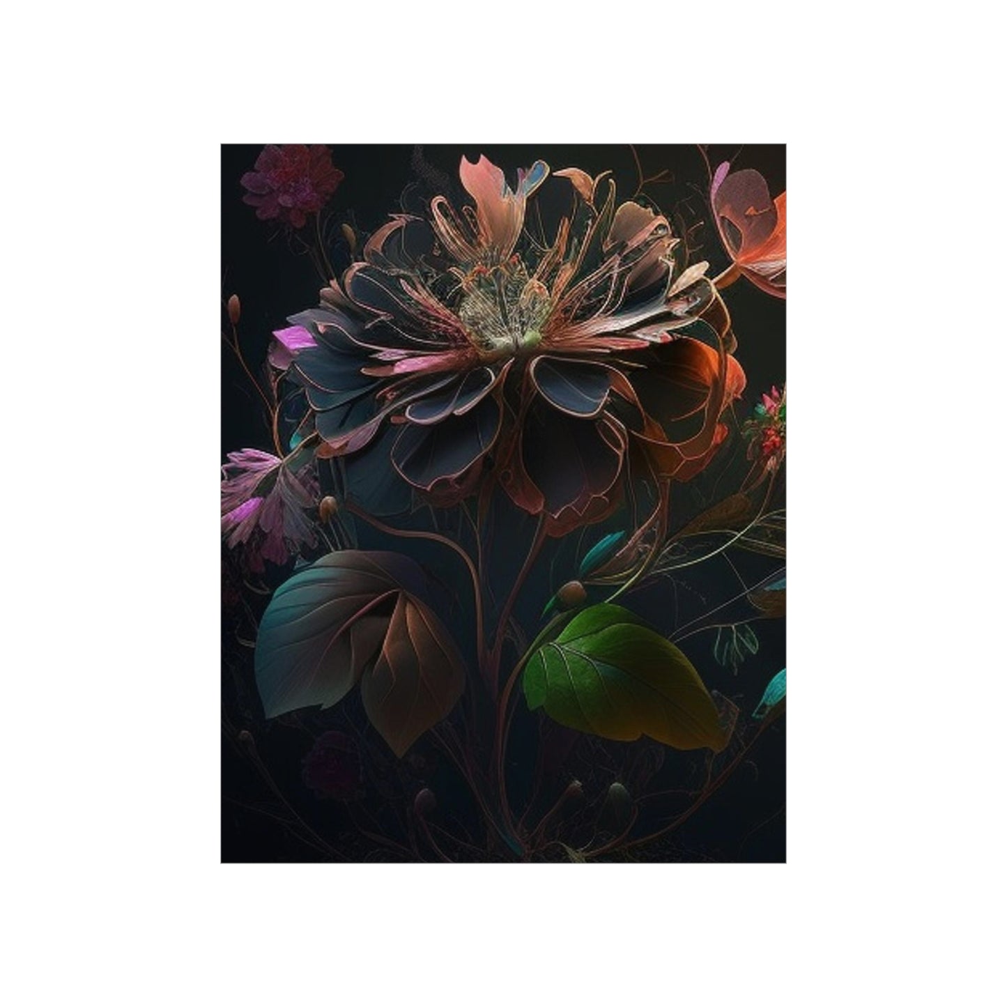 Premium Matte Vertical Posters Flower Arangment 2