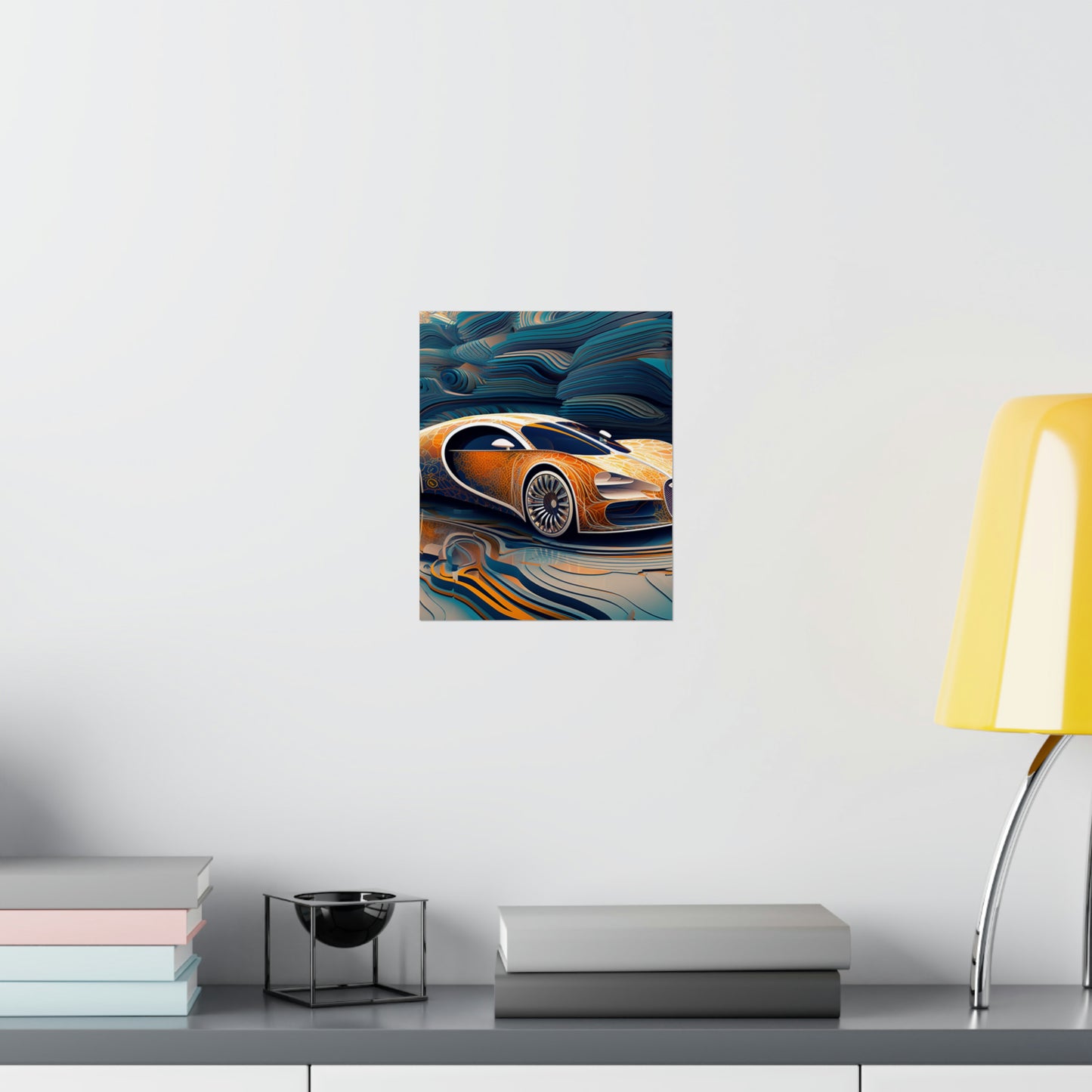 Premium Matte Vertical Posters Bugatti Abstract Flair 1